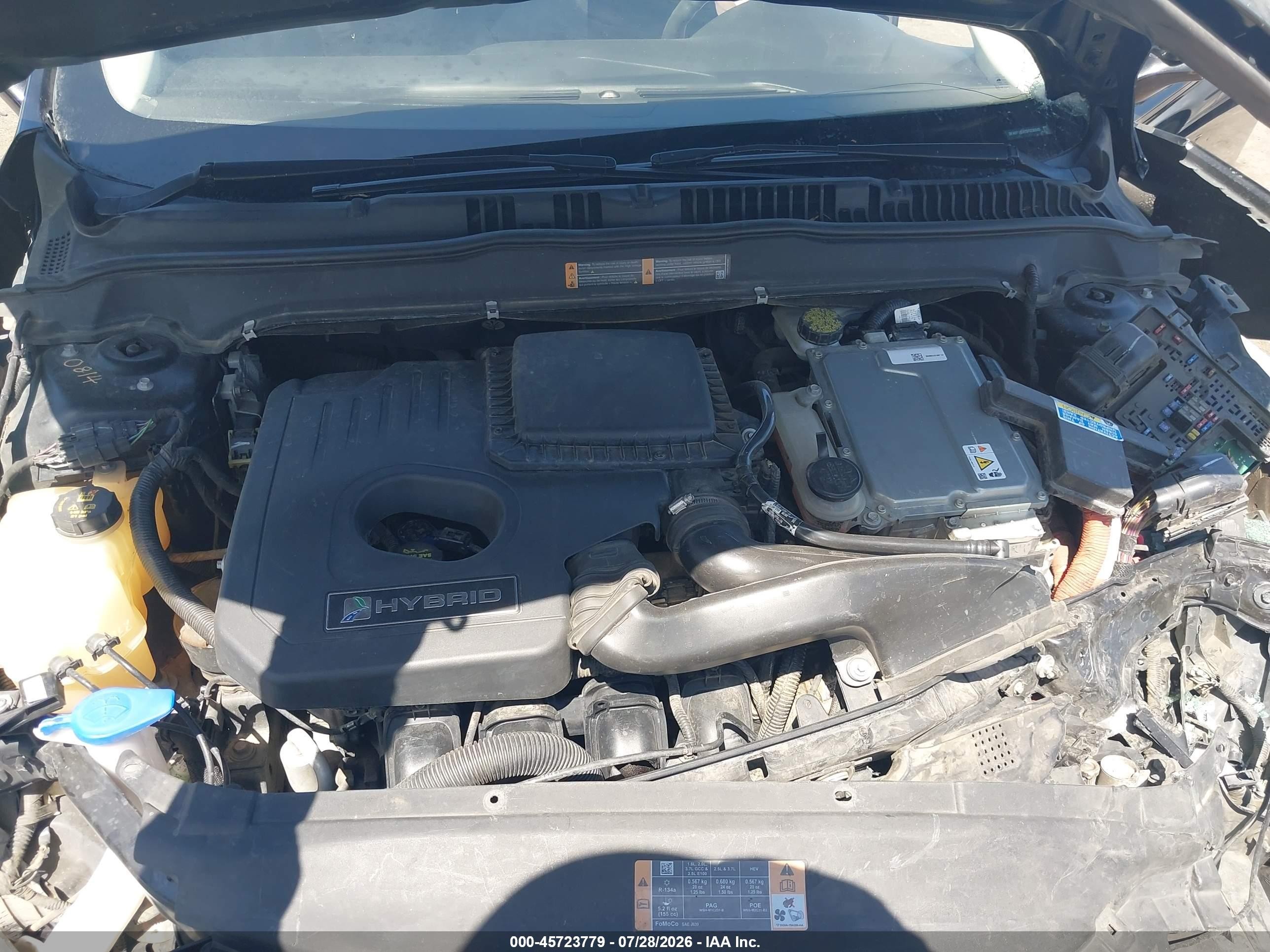 2013 Ford Fusion Hybrid Se Black vin: 3FA6P0LU9DR236940
