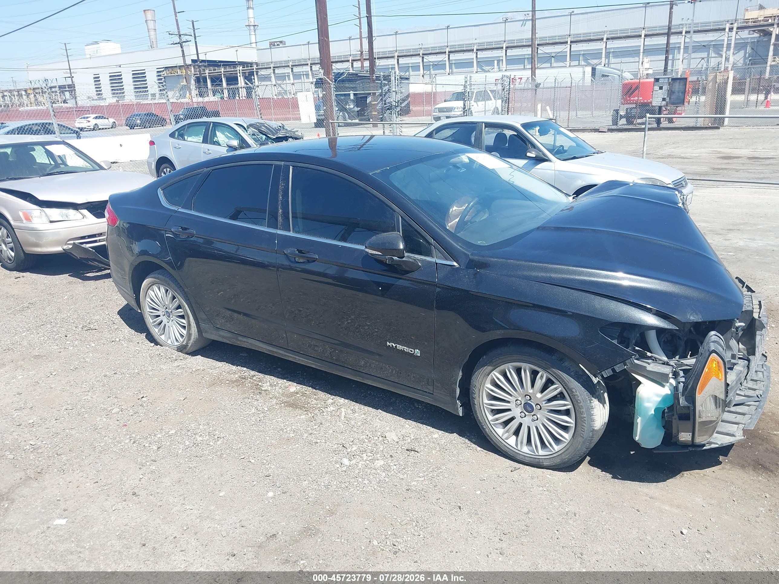 2013 Ford Fusion Hybrid Se Black vin: 3FA6P0LU9DR236940