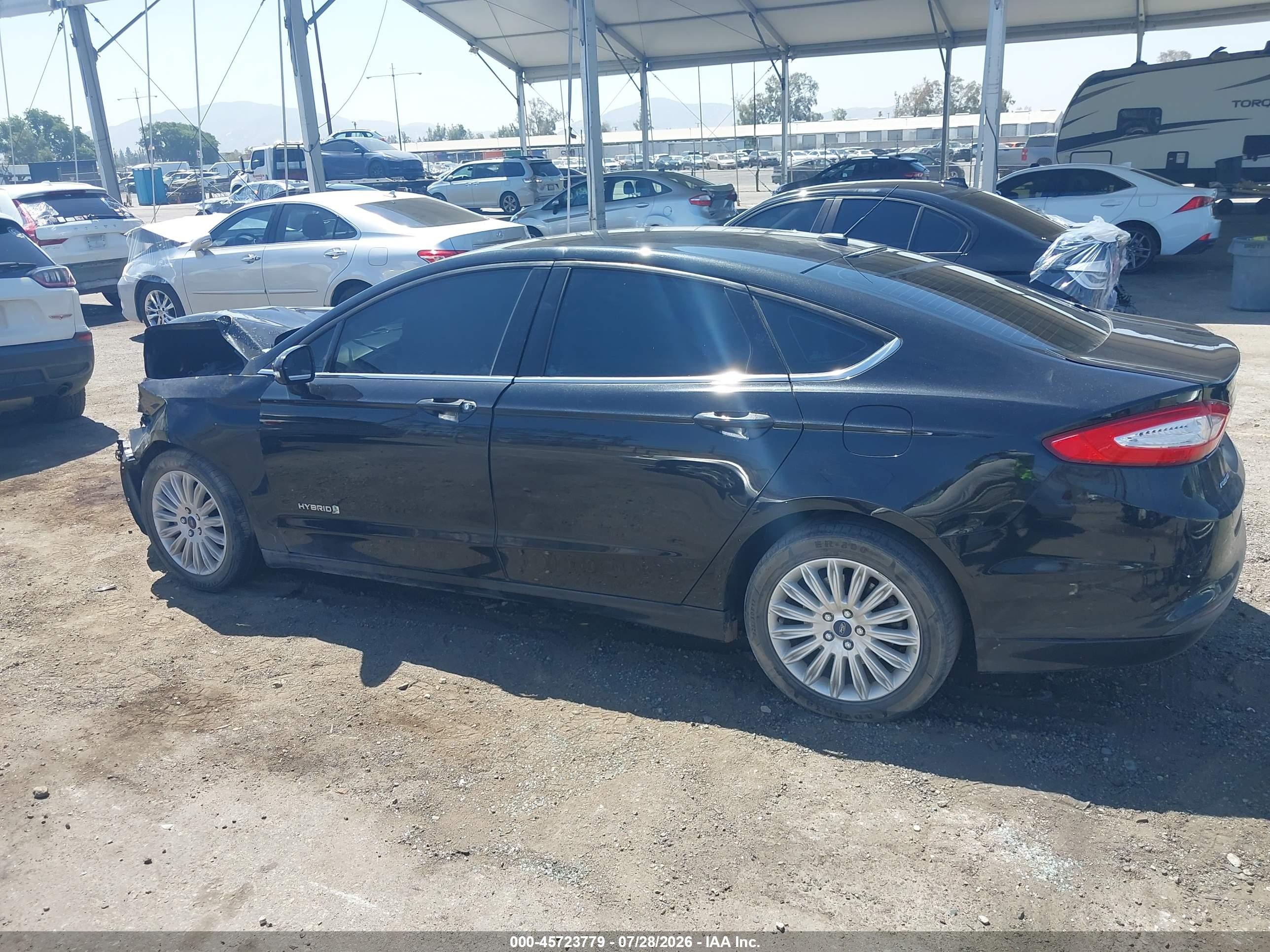 2013 Ford Fusion Hybrid Se Black vin: 3FA6P0LU9DR236940