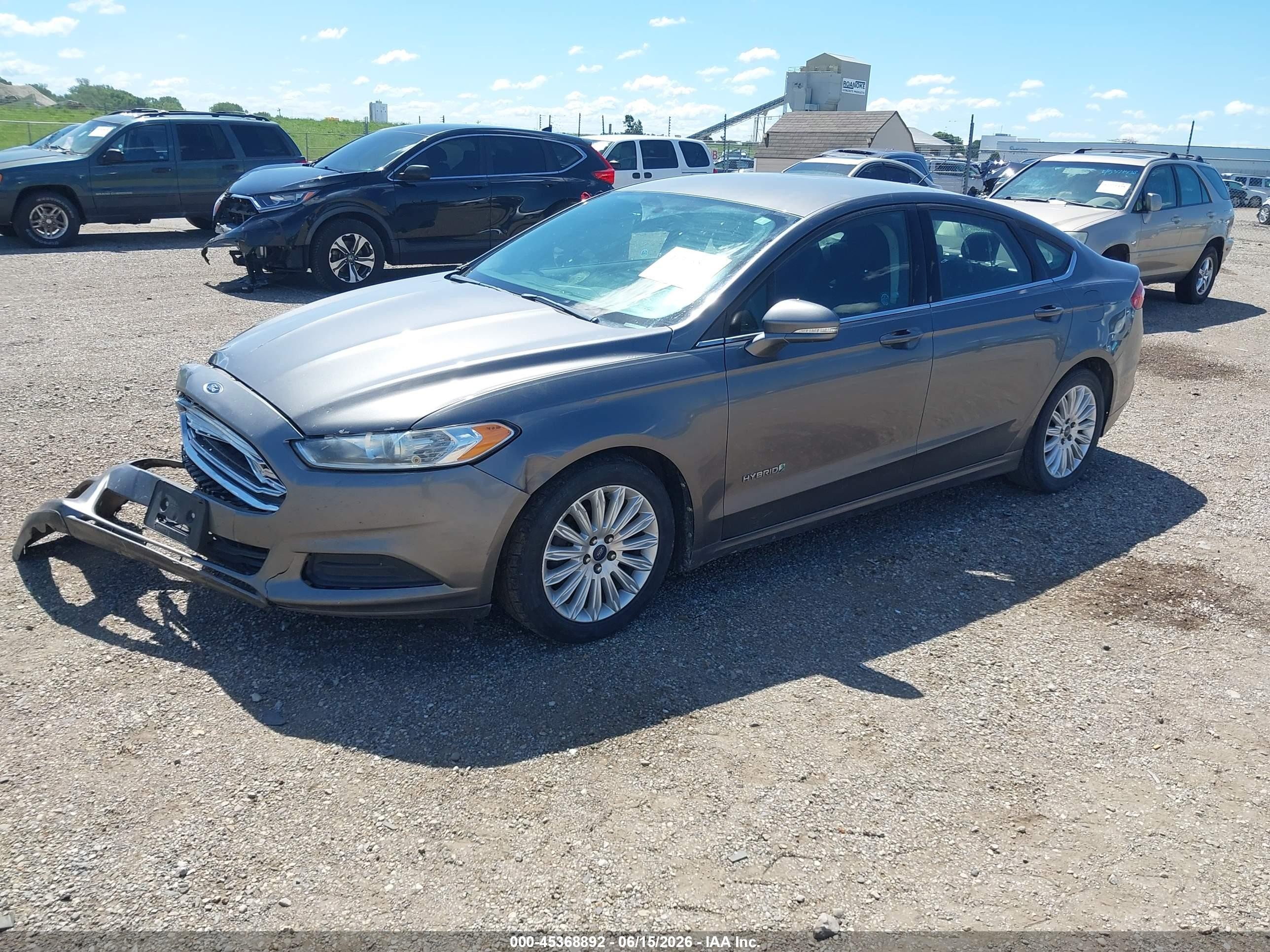 2013 Ford Fusion Hybrid Se Gray vin: 3FA6P0LU9DR237229