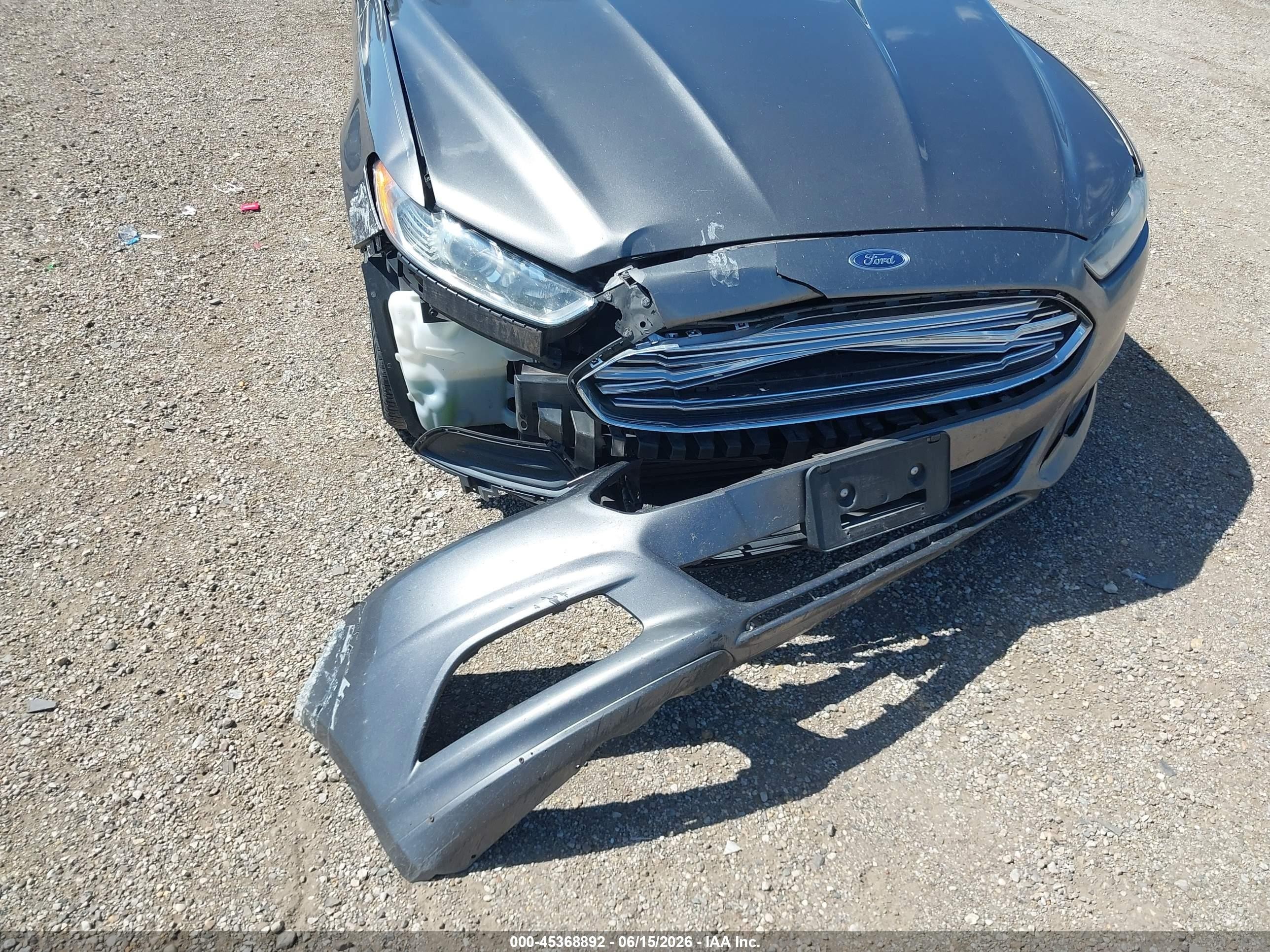 2013 Ford Fusion Hybrid Se Gray vin: 3FA6P0LU9DR237229