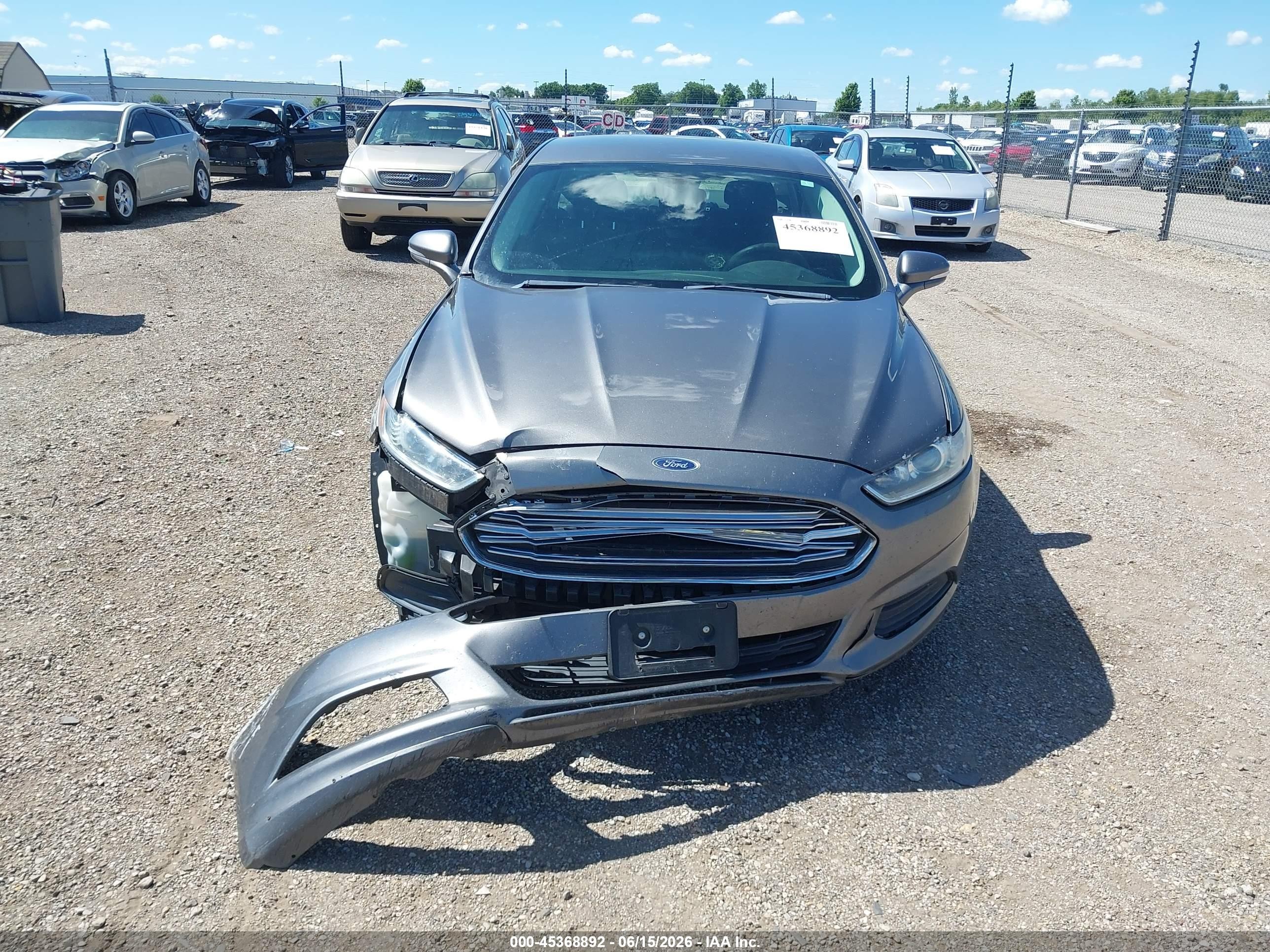 2013 Ford Fusion Hybrid Se Gray vin: 3FA6P0LU9DR237229