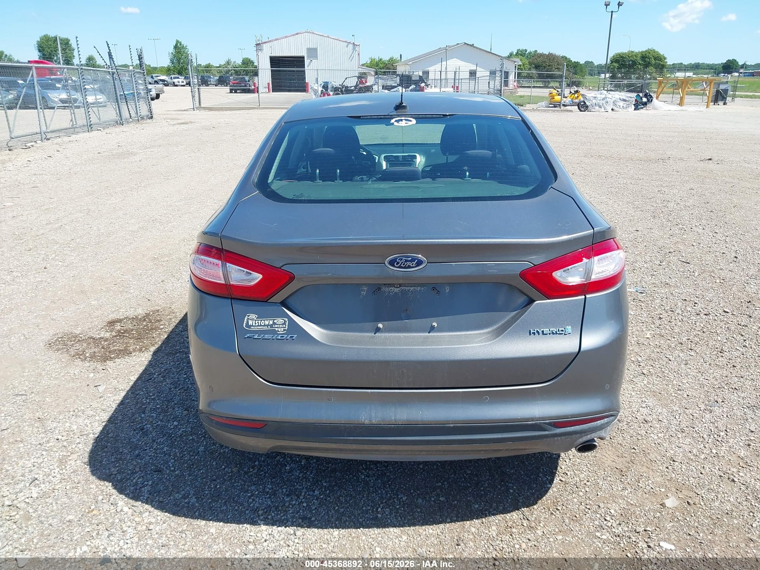 2013 Ford Fusion Hybrid Se Gray vin: 3FA6P0LU9DR237229