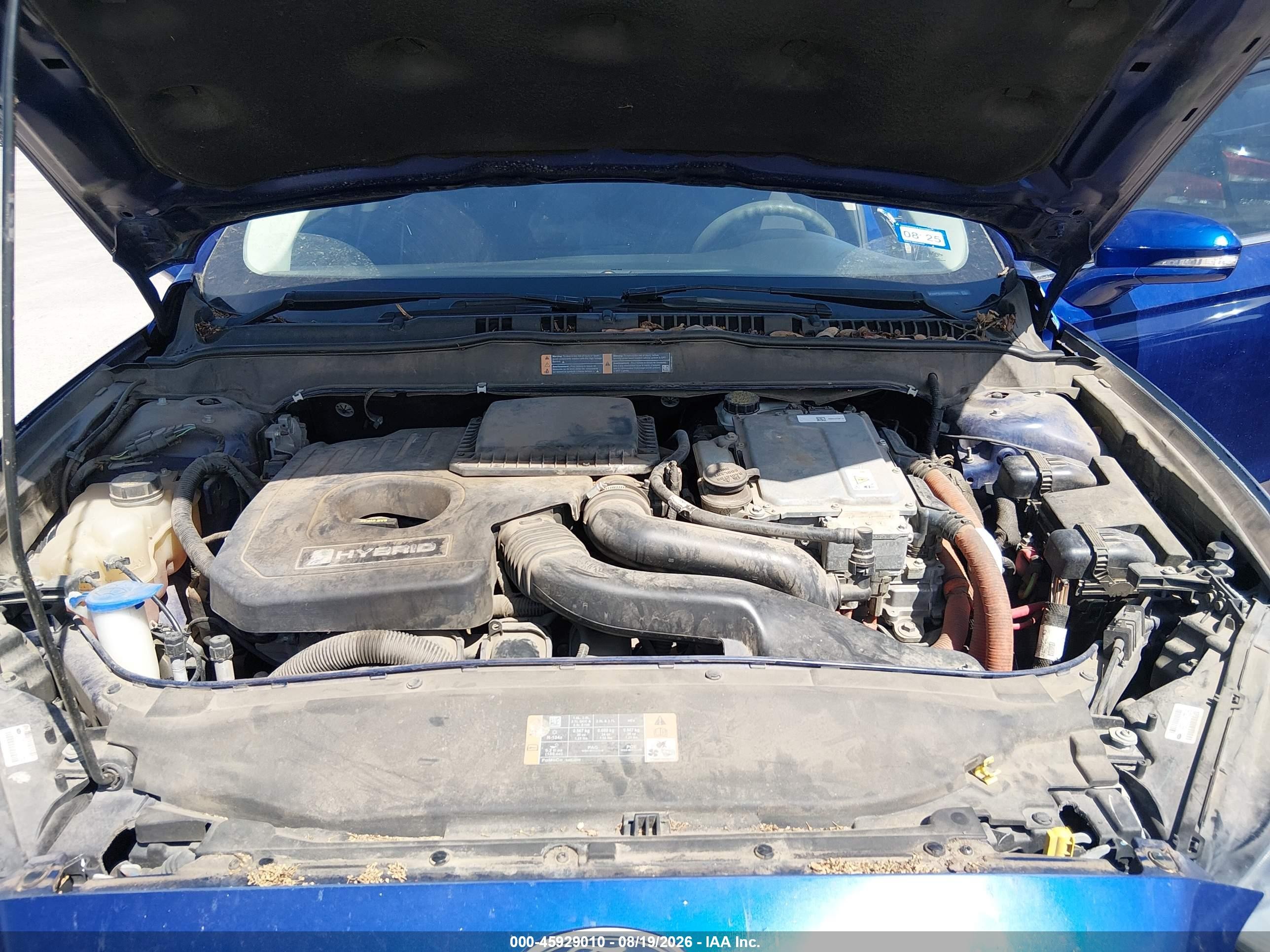 2013 Ford Fusion Hybrid Se Blue vin: 3FA6P0LU9DR237294
