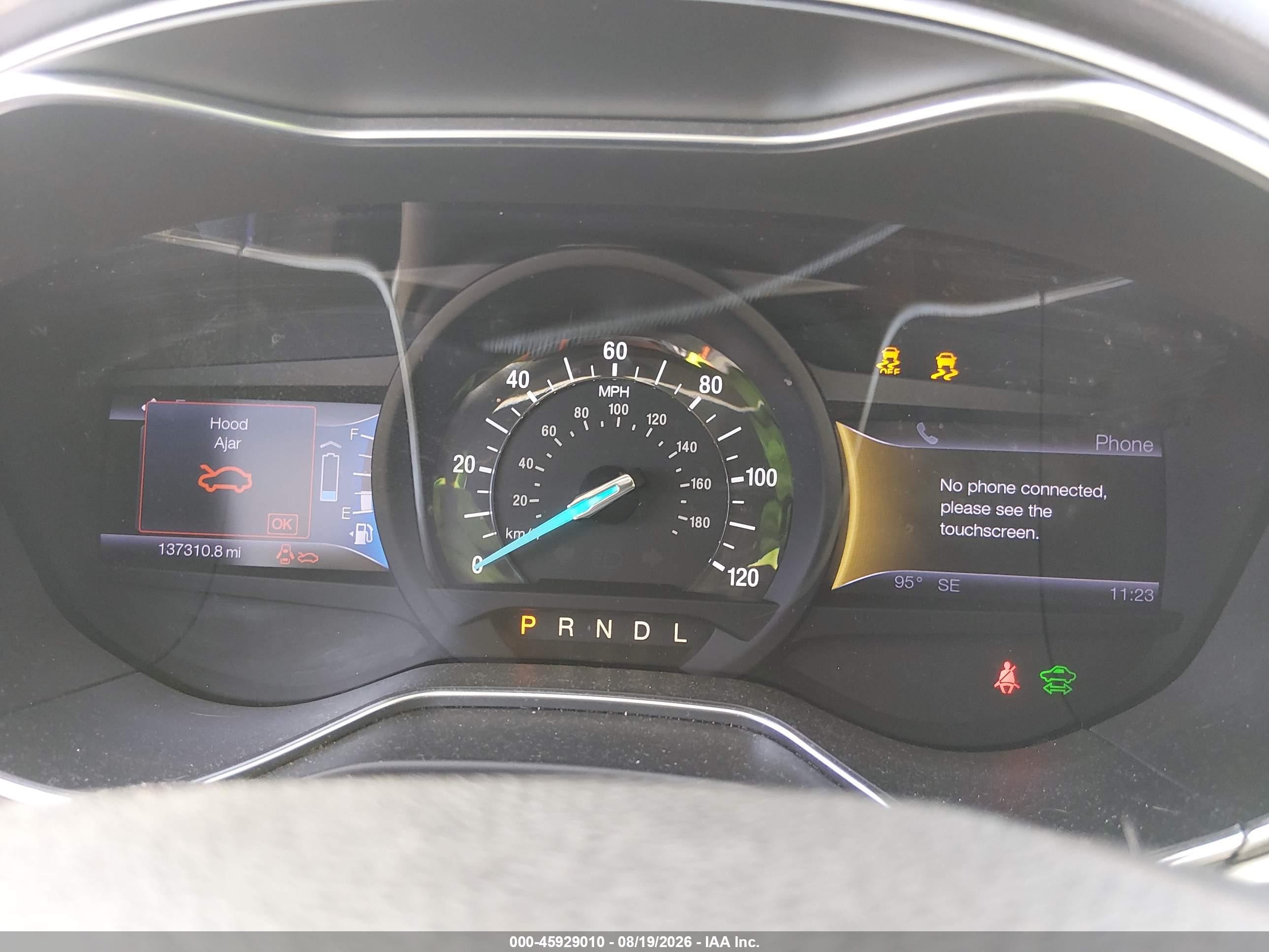 2013 Ford Fusion Hybrid Se Blue vin: 3FA6P0LU9DR237294