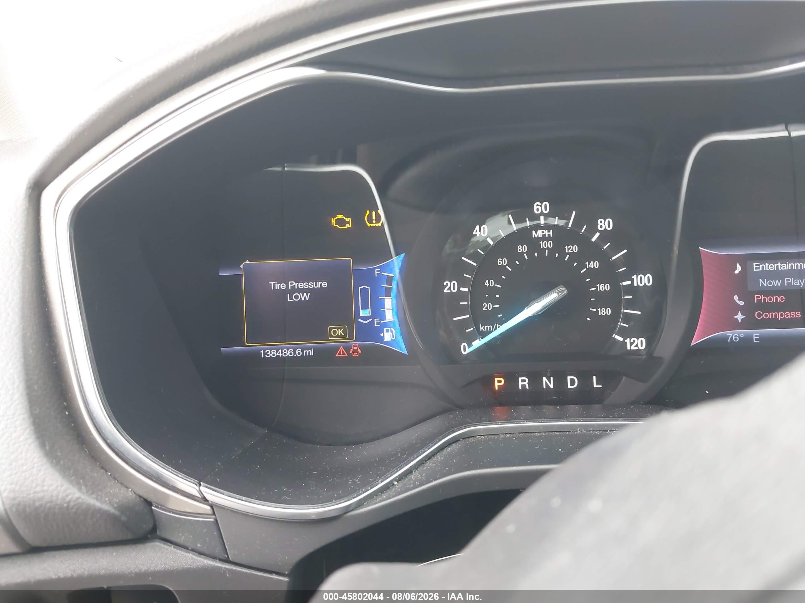 2013 Ford Fusion Hybrid Se Blue vin: 3FA6P0LU9DR264348