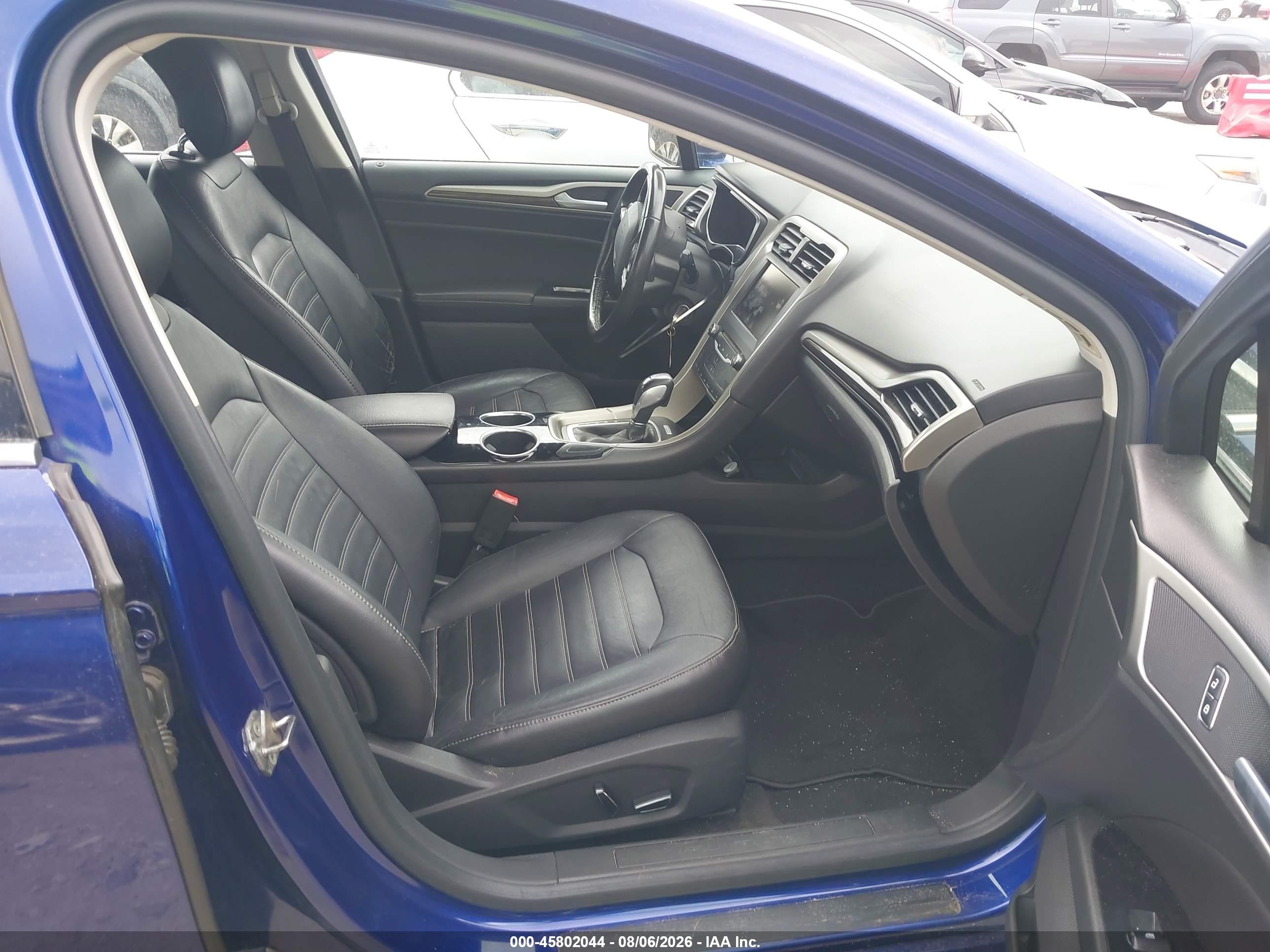2013 Ford Fusion Hybrid Se Blue vin: 3FA6P0LU9DR264348