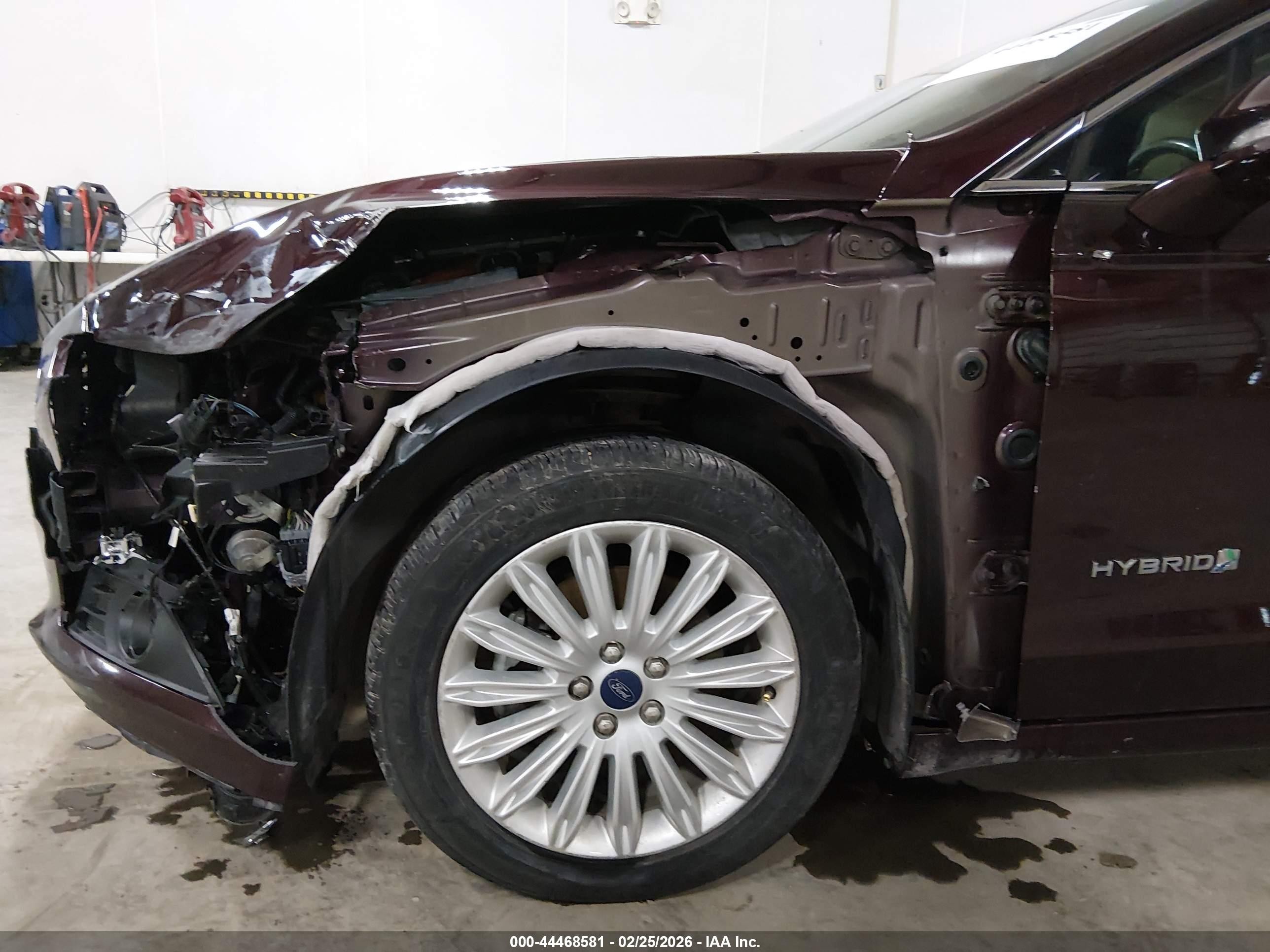 2013 Ford Fusion Hybrid Se Бордовый vin: 3FA6P0LU9DR273356