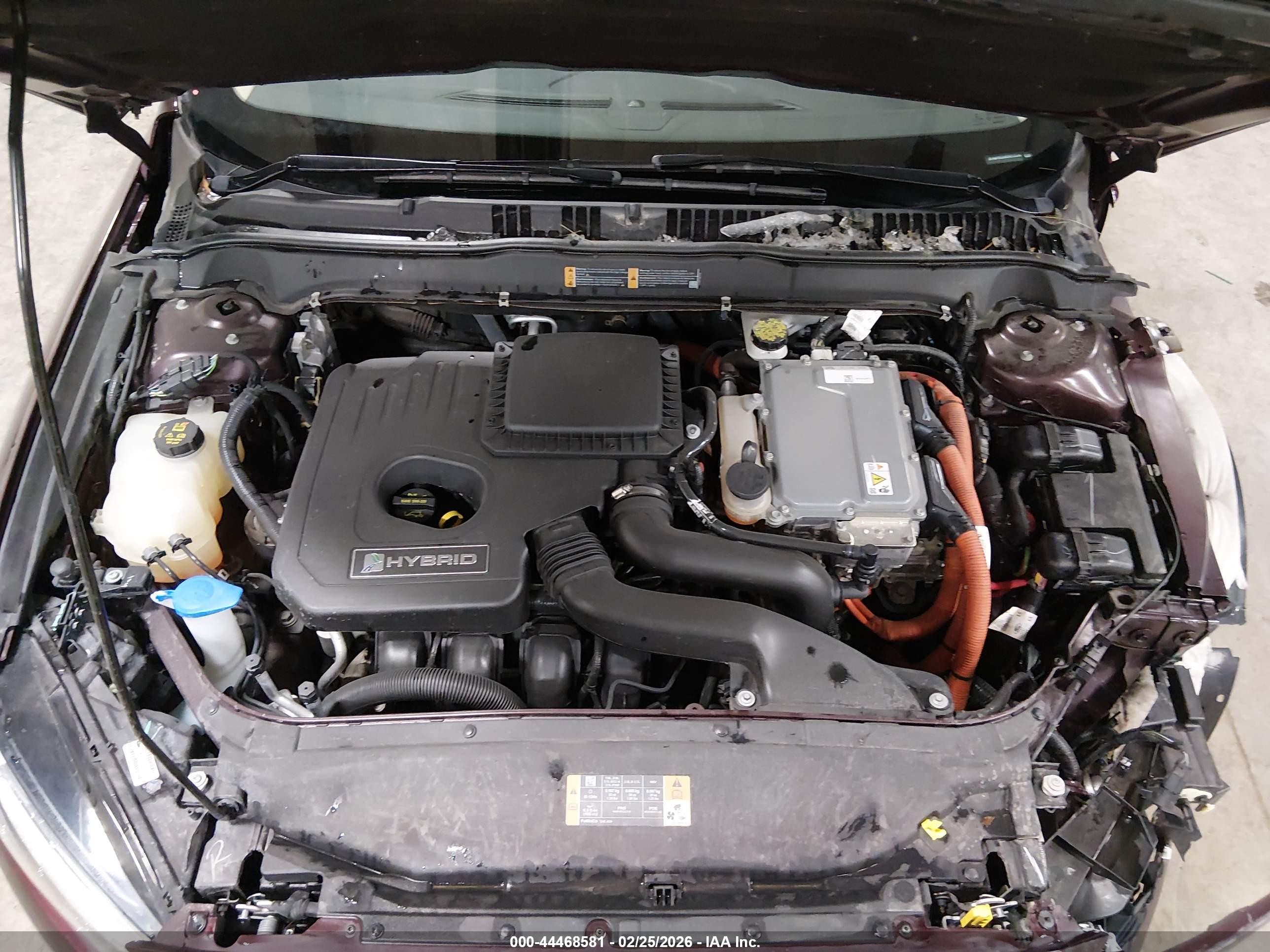 2013 Ford Fusion Hybrid Se Бордовый vin: 3FA6P0LU9DR273356