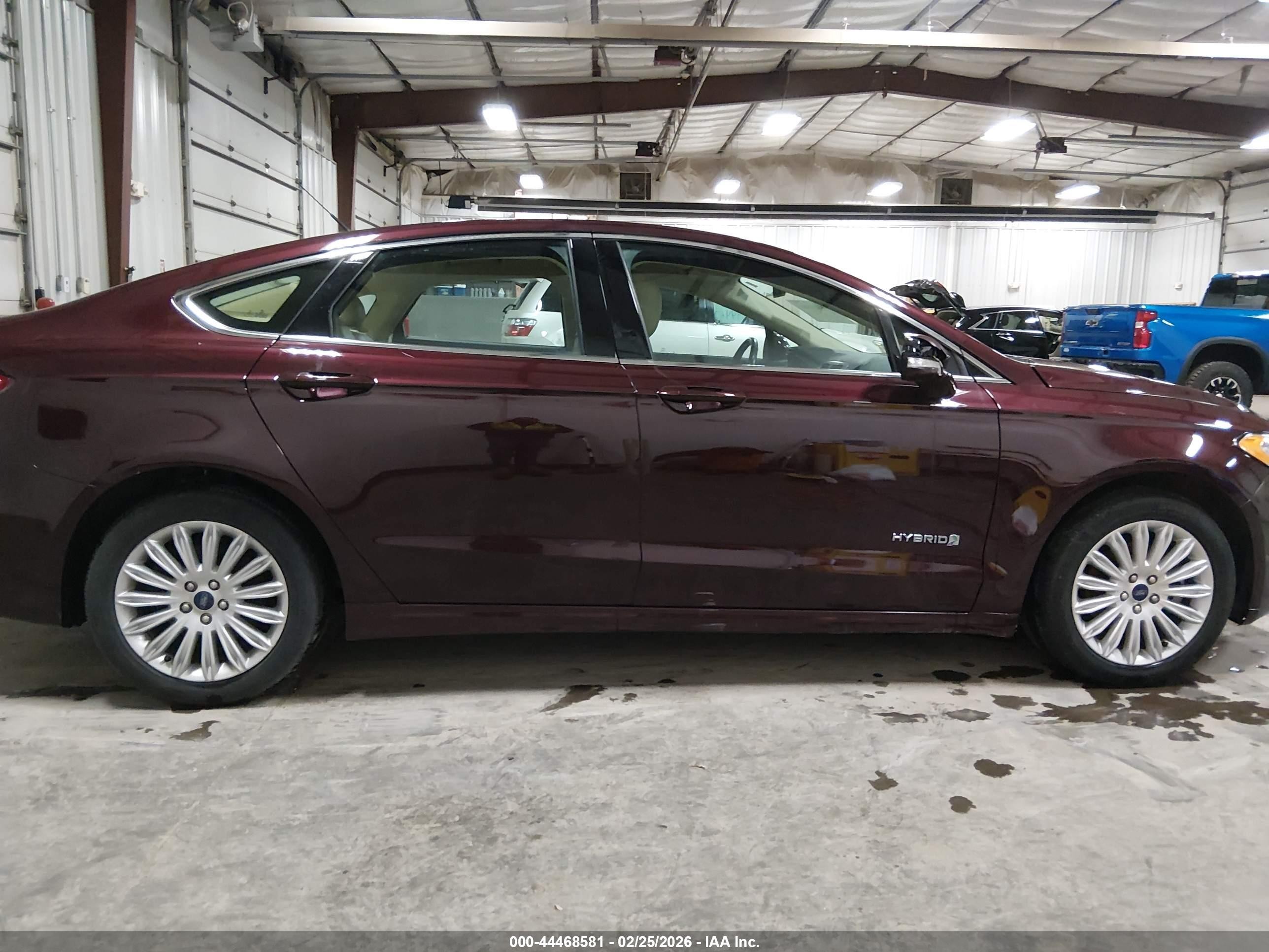 2013 Ford Fusion Hybrid Se Бордовый vin: 3FA6P0LU9DR273356