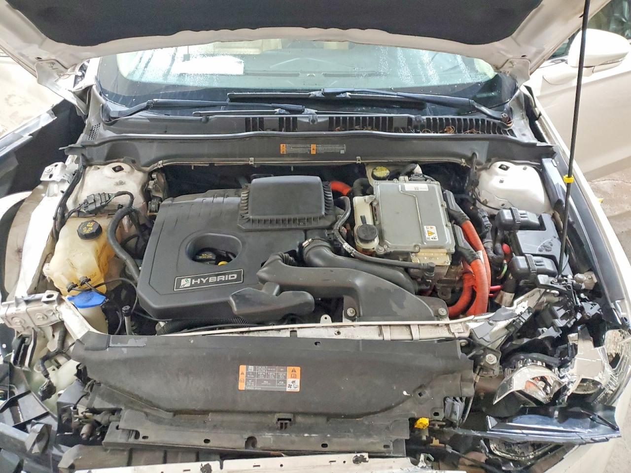 2013 Ford Fusion Se Hybrid White vin: 3FA6P0LU9DR317260