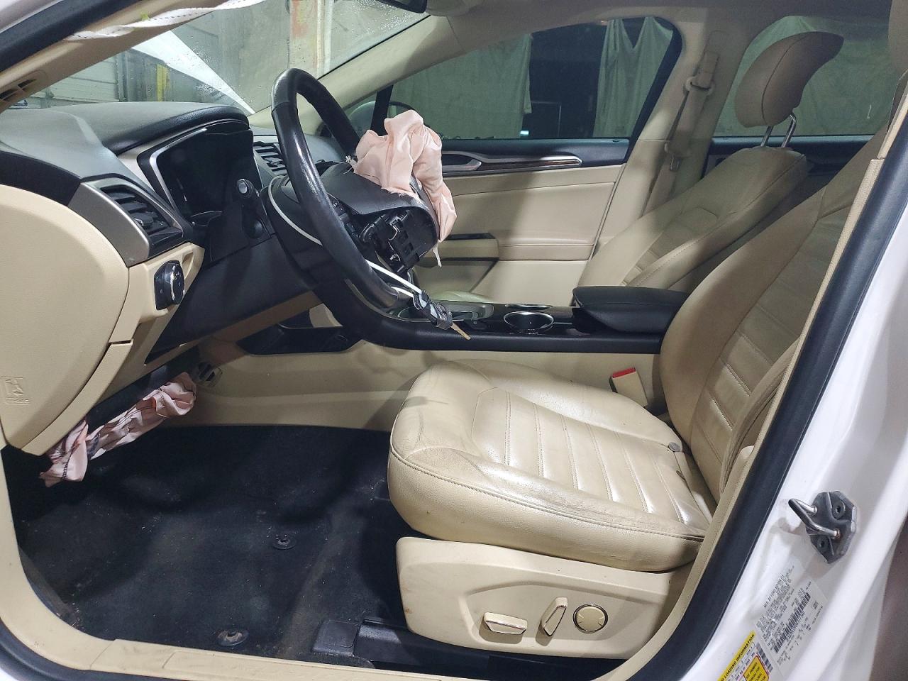 2013 Ford Fusion Se Hybrid White vin: 3FA6P0LU9DR317260
