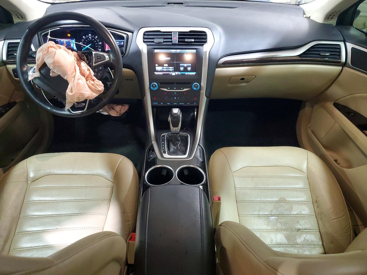 2013 Ford Fusion Se Hybrid White vin: 3FA6P0LU9DR317260