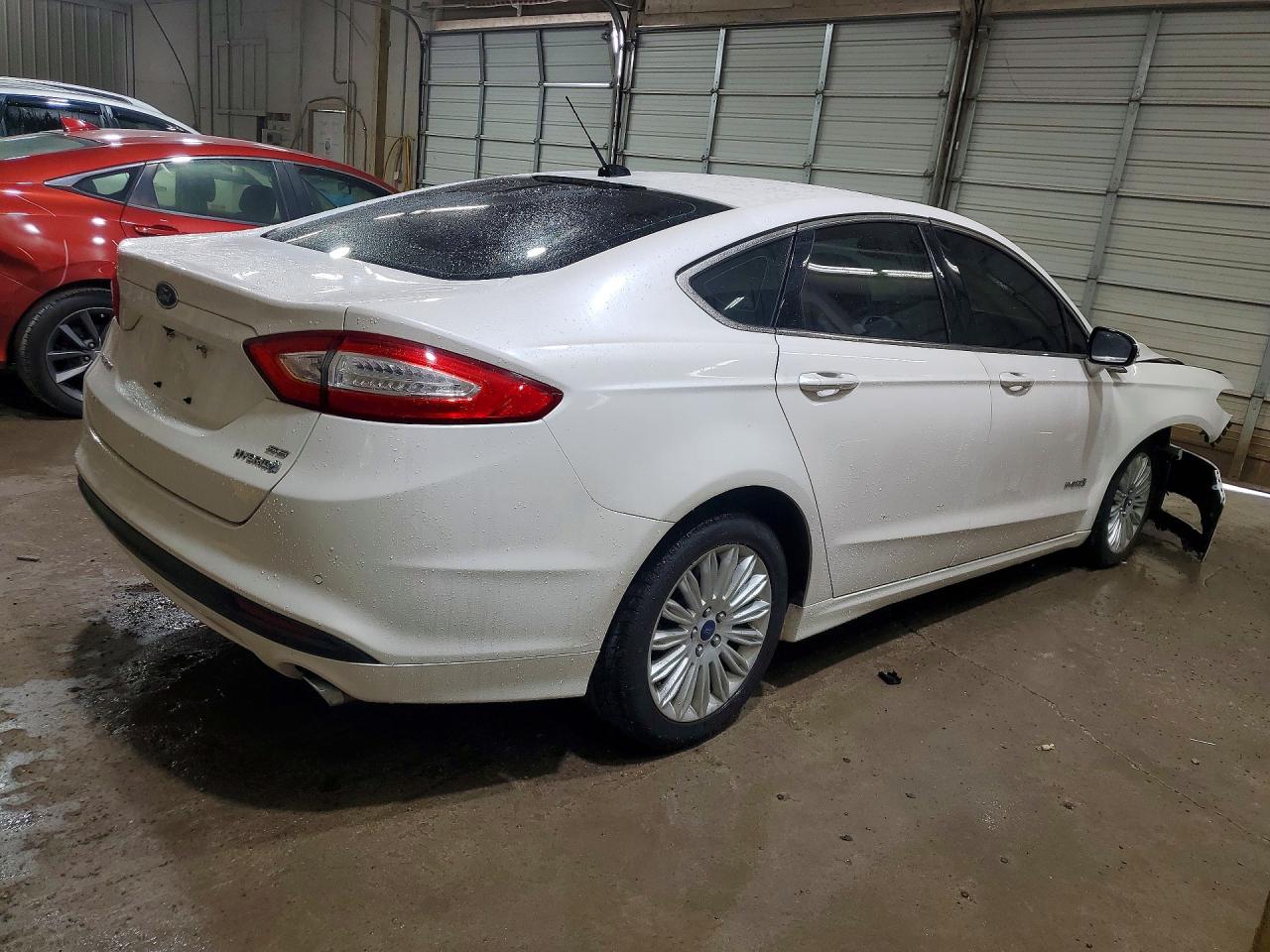 2013 Ford Fusion Se Hybrid White vin: 3FA6P0LU9DR317260