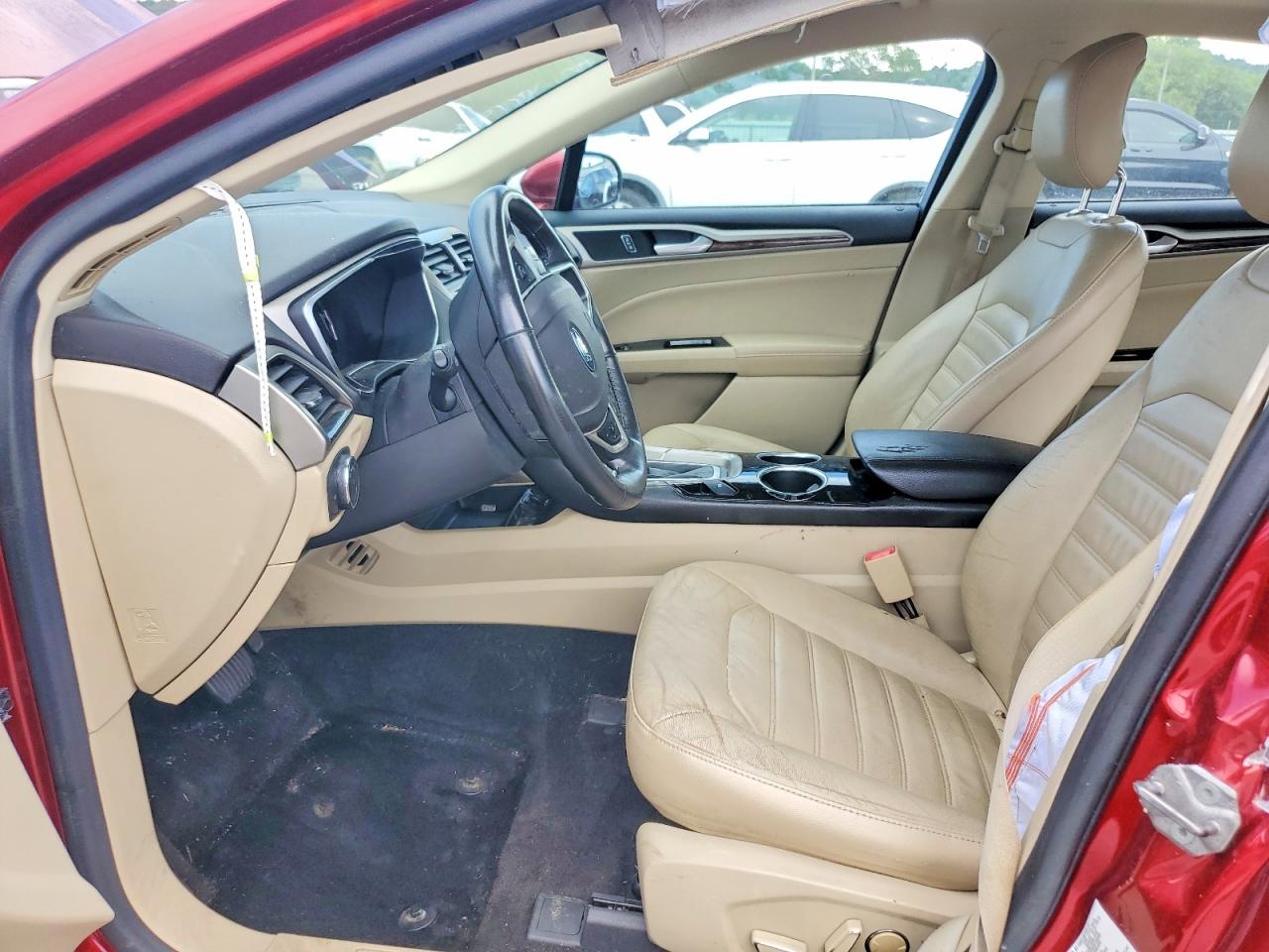 2013 Ford Fusion Se Hybrid Maroon vin: 3FA6P0LU9DR317632