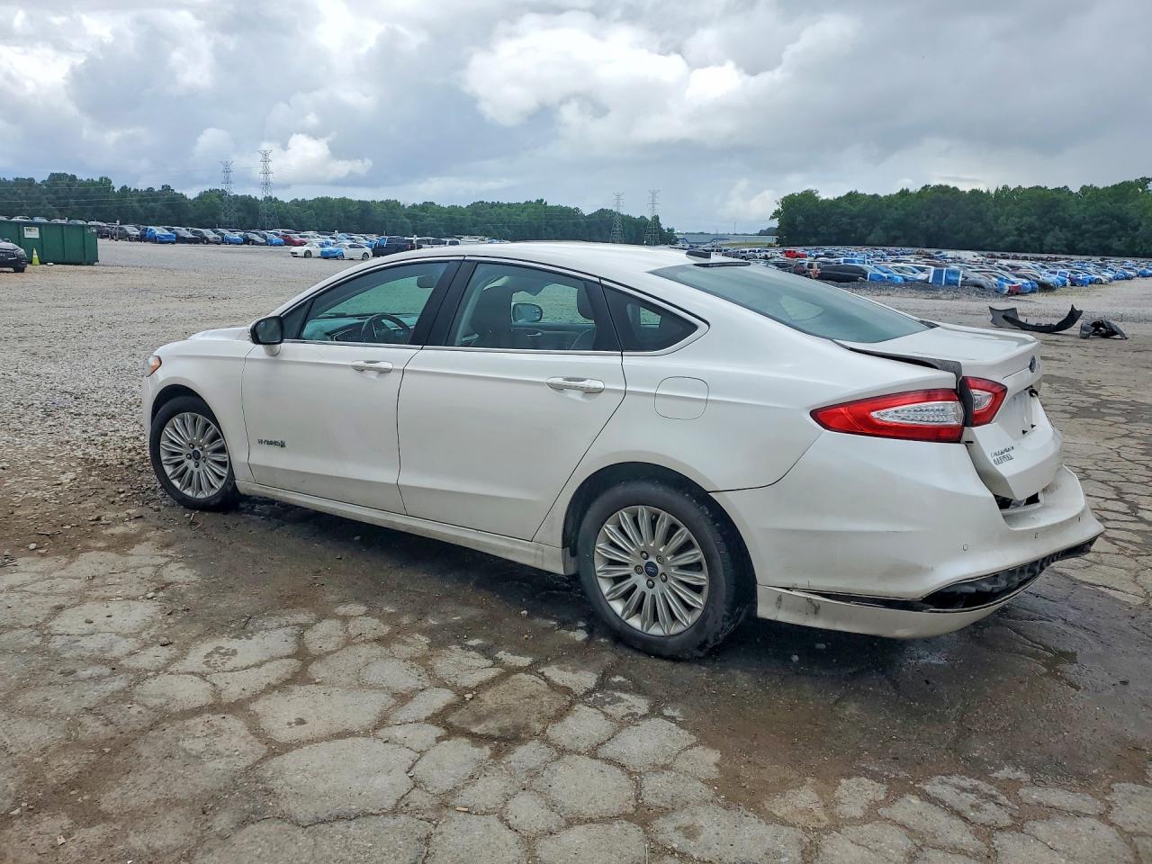 2013 Ford Fusion Se Hybrid White vin: 3FA6P0LU9DR336696