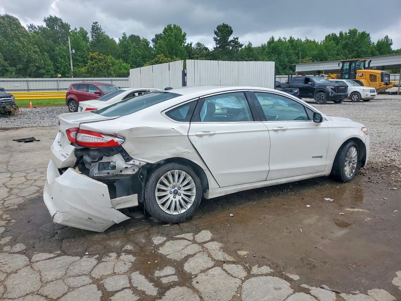 2013 Ford Fusion Se Hybrid White vin: 3FA6P0LU9DR336696