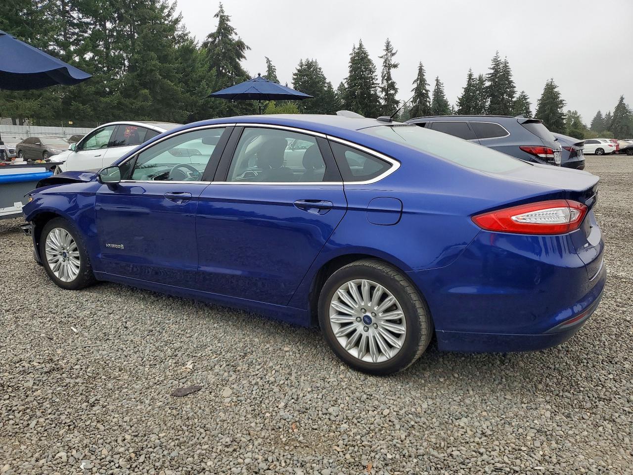 2013 Ford Fusion Se Hybrid Blue vin: 3FA6P0LU9DR345625