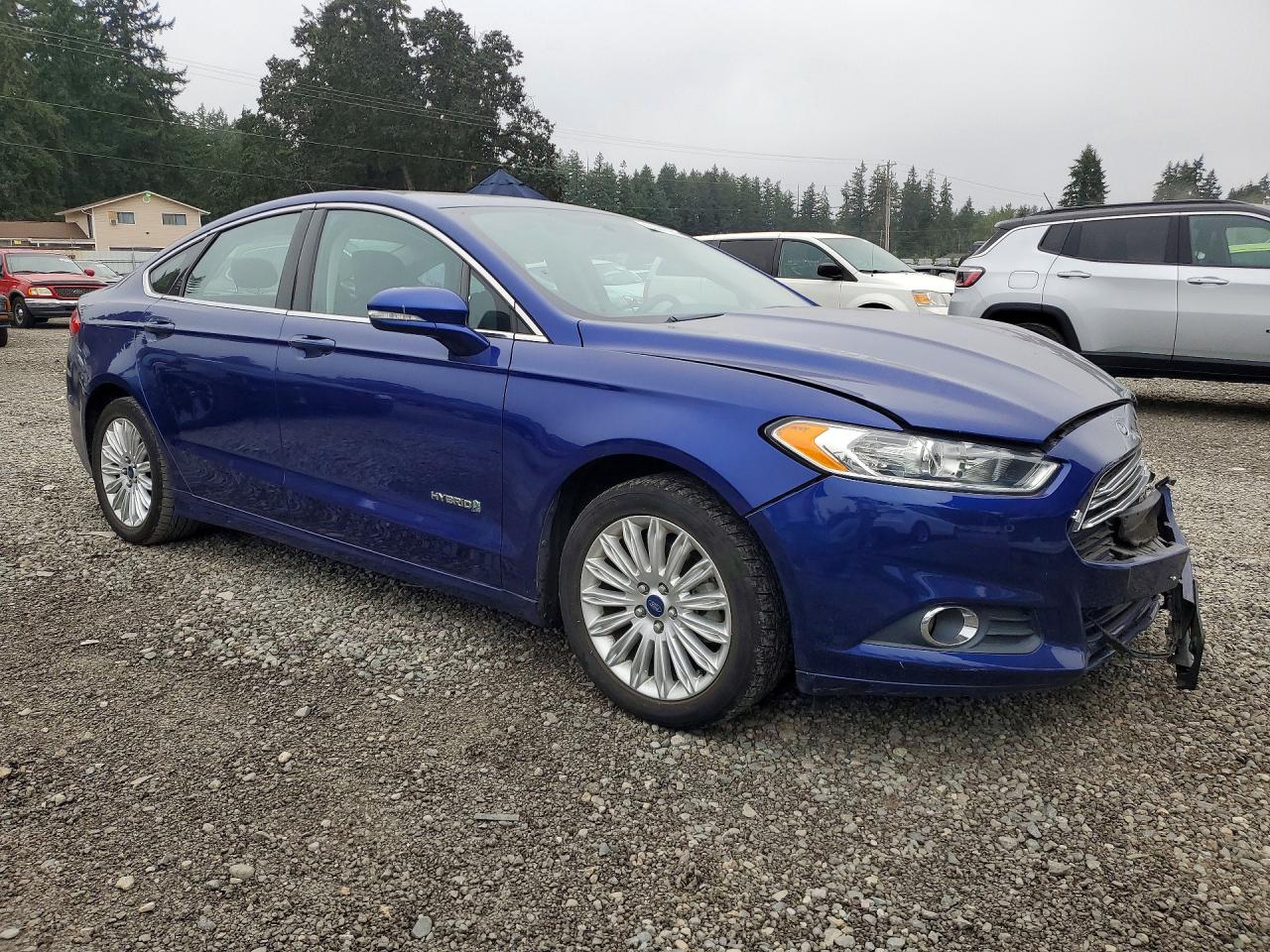 2013 Ford Fusion Se Hybrid Blue vin: 3FA6P0LU9DR345625