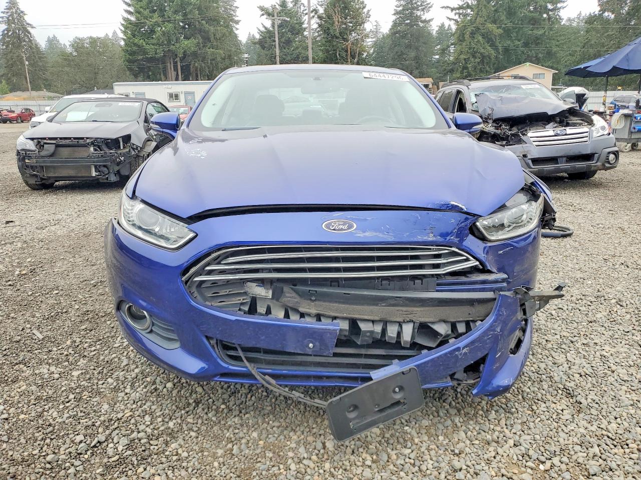 2013 Ford Fusion Se Hybrid Blue vin: 3FA6P0LU9DR345625