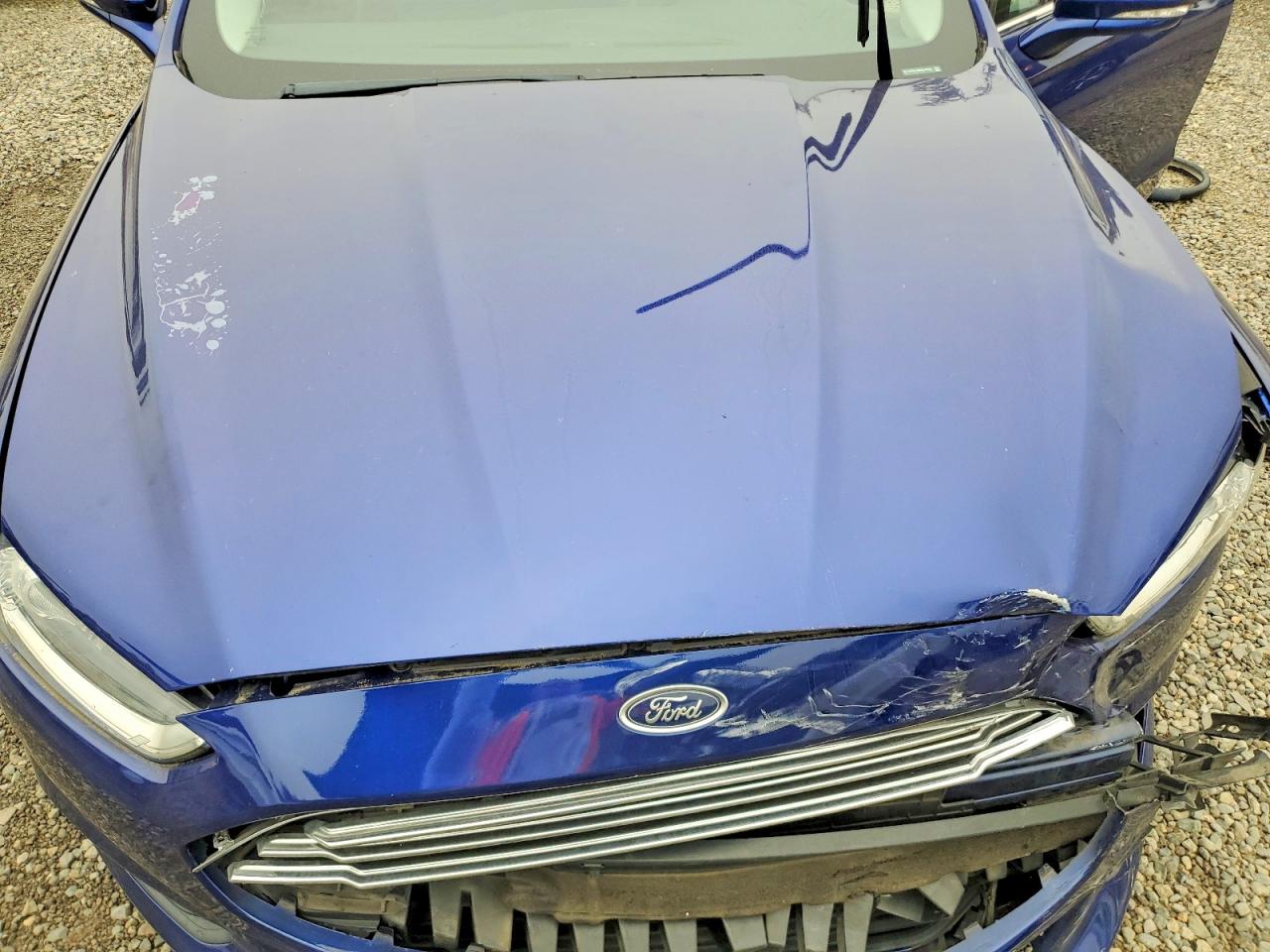 2013 Ford Fusion Se Hybrid Blue vin: 3FA6P0LU9DR345625