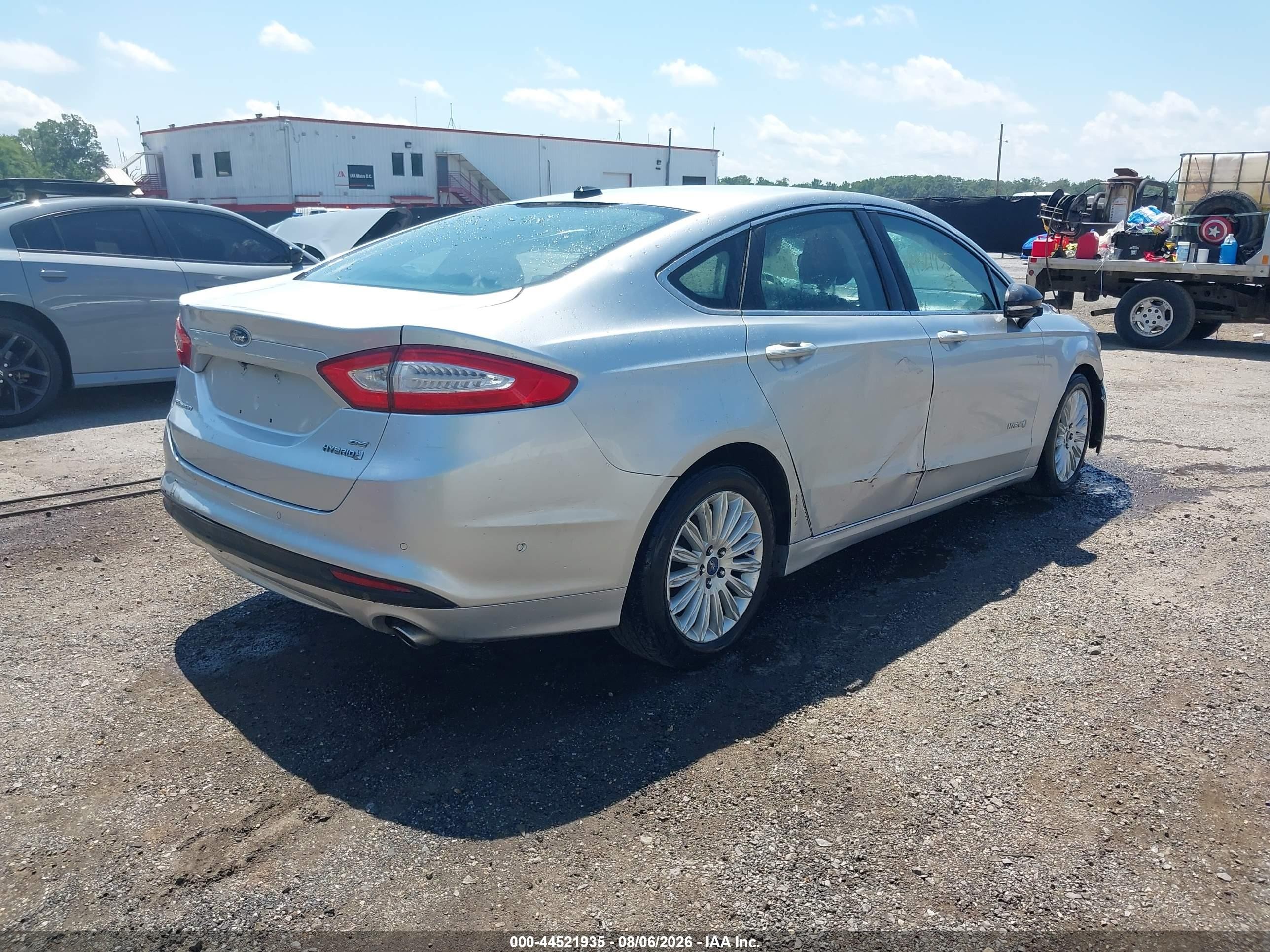 2013 Ford Fusion Hybrid Se Silver vin: 3FA6P0LU9DR362585