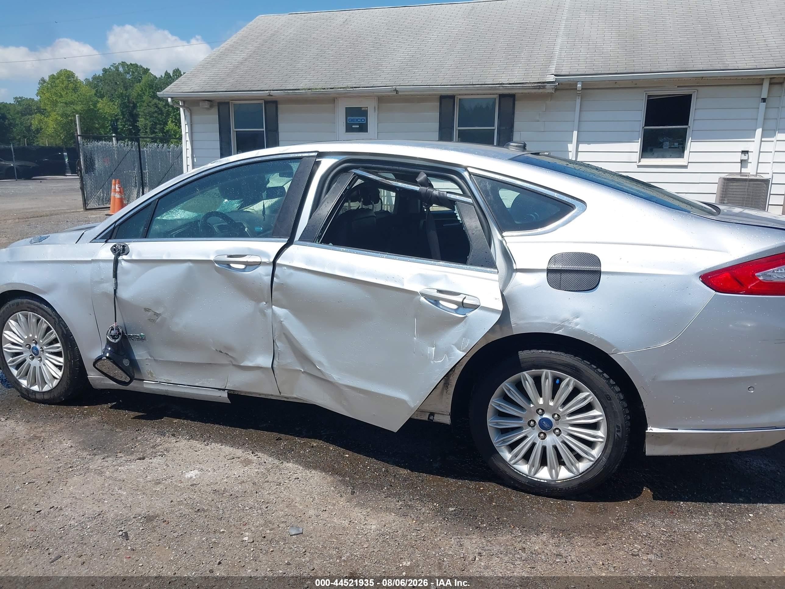 2013 Ford Fusion Hybrid Se Silver vin: 3FA6P0LU9DR362585