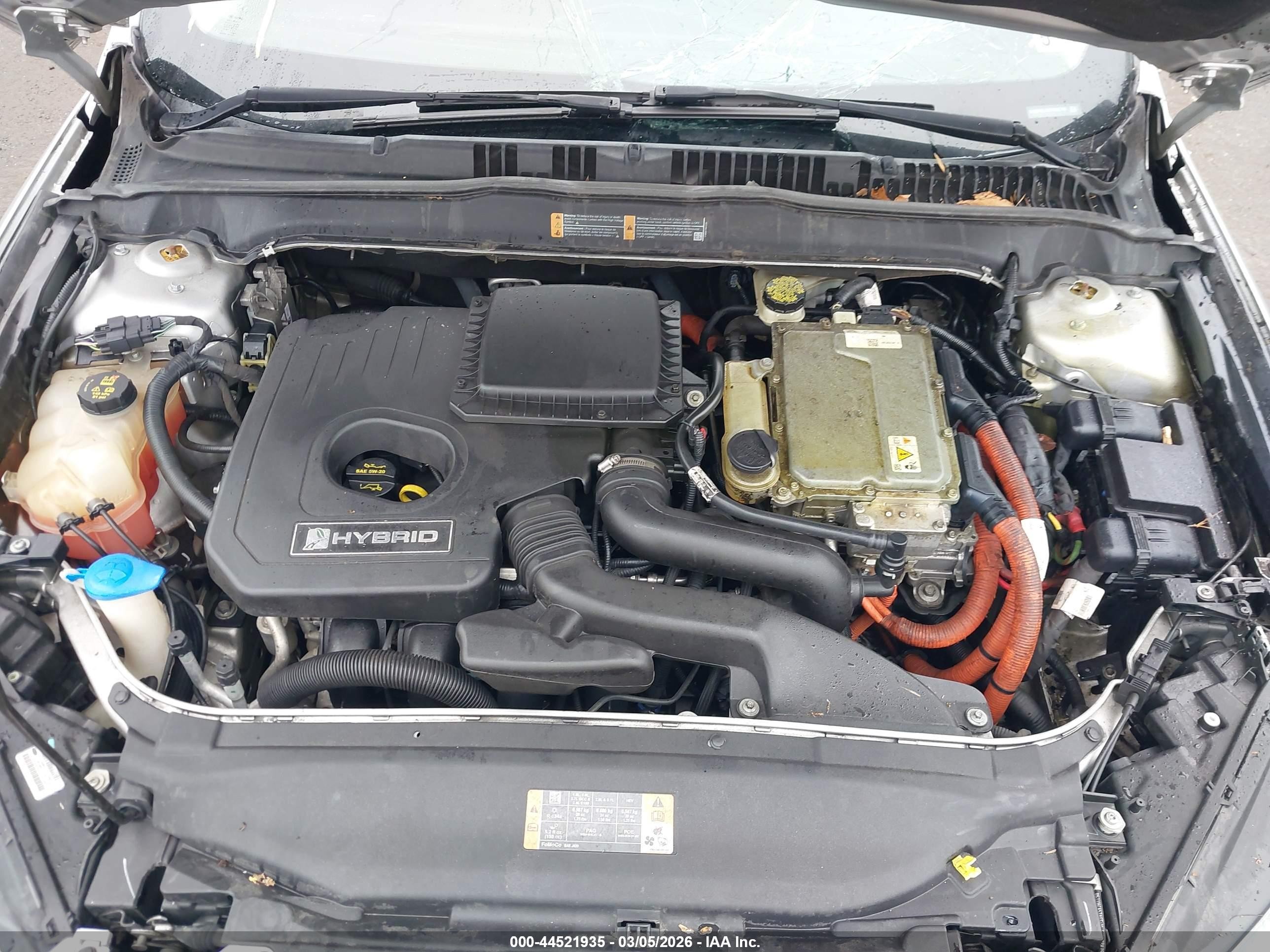 2013 Ford Fusion Hybrid Se Silver vin: 3FA6P0LU9DR362585