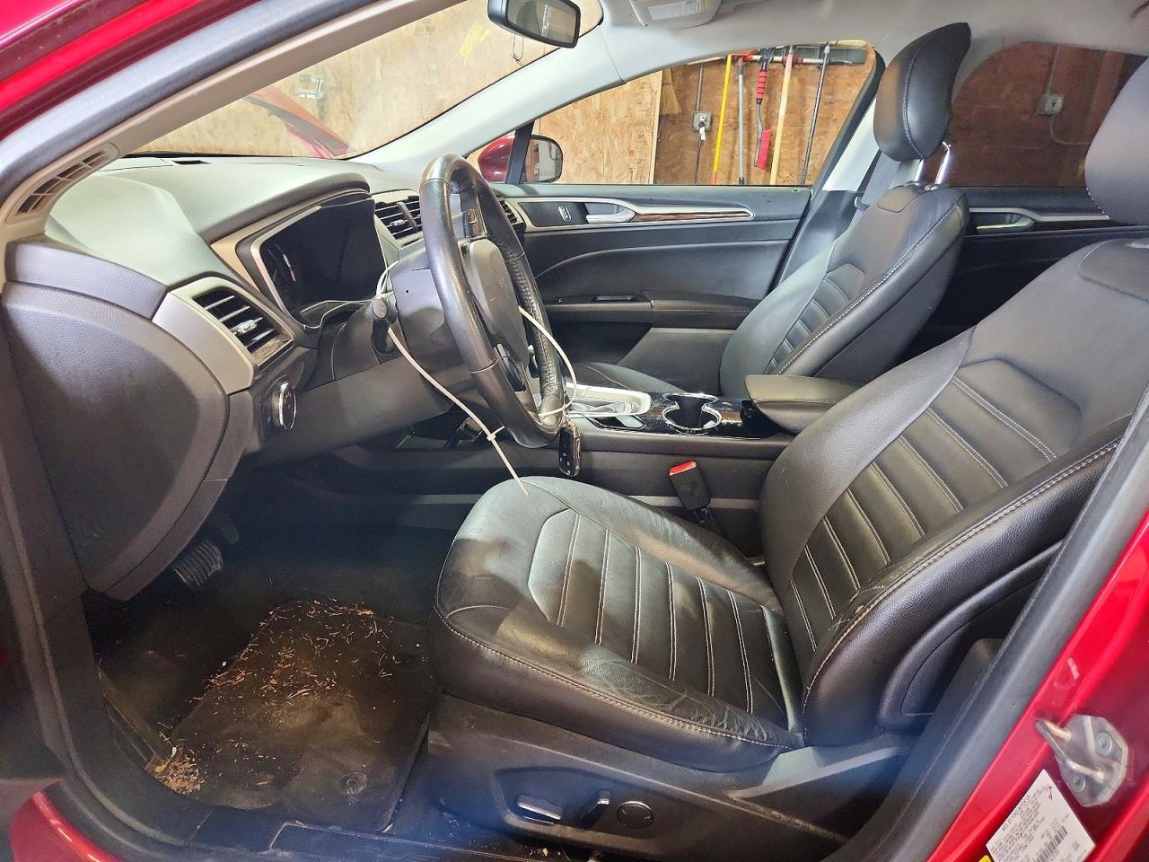 2014 Ford Fusion Se Hybrid Red vin: 3FA6P0LU9ER163733