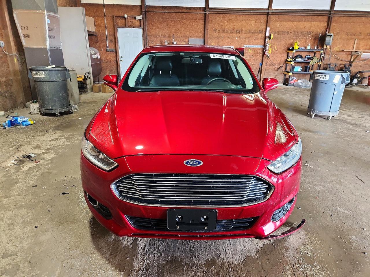 2014 Ford Fusion Se Hybrid Red vin: 3FA6P0LU9ER163733