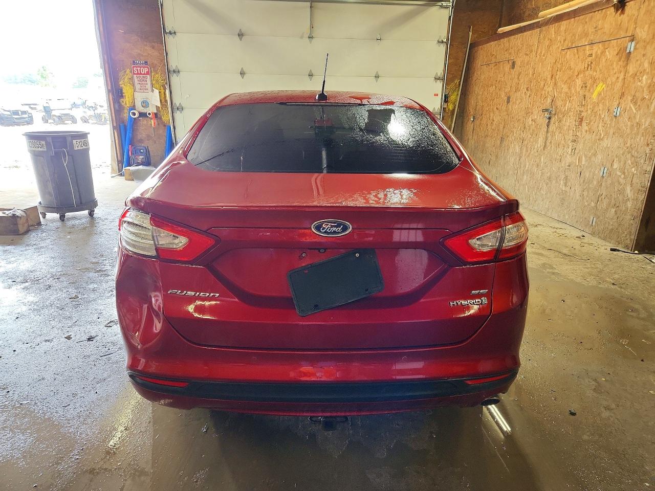 2014 Ford Fusion Se Hybrid Red vin: 3FA6P0LU9ER163733