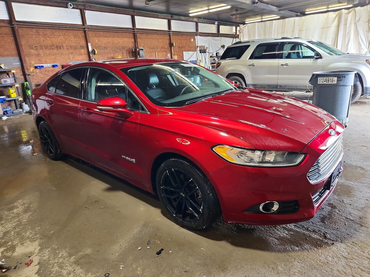 2014 Ford Fusion Se Hybrid Red vin: 3FA6P0LU9ER163733