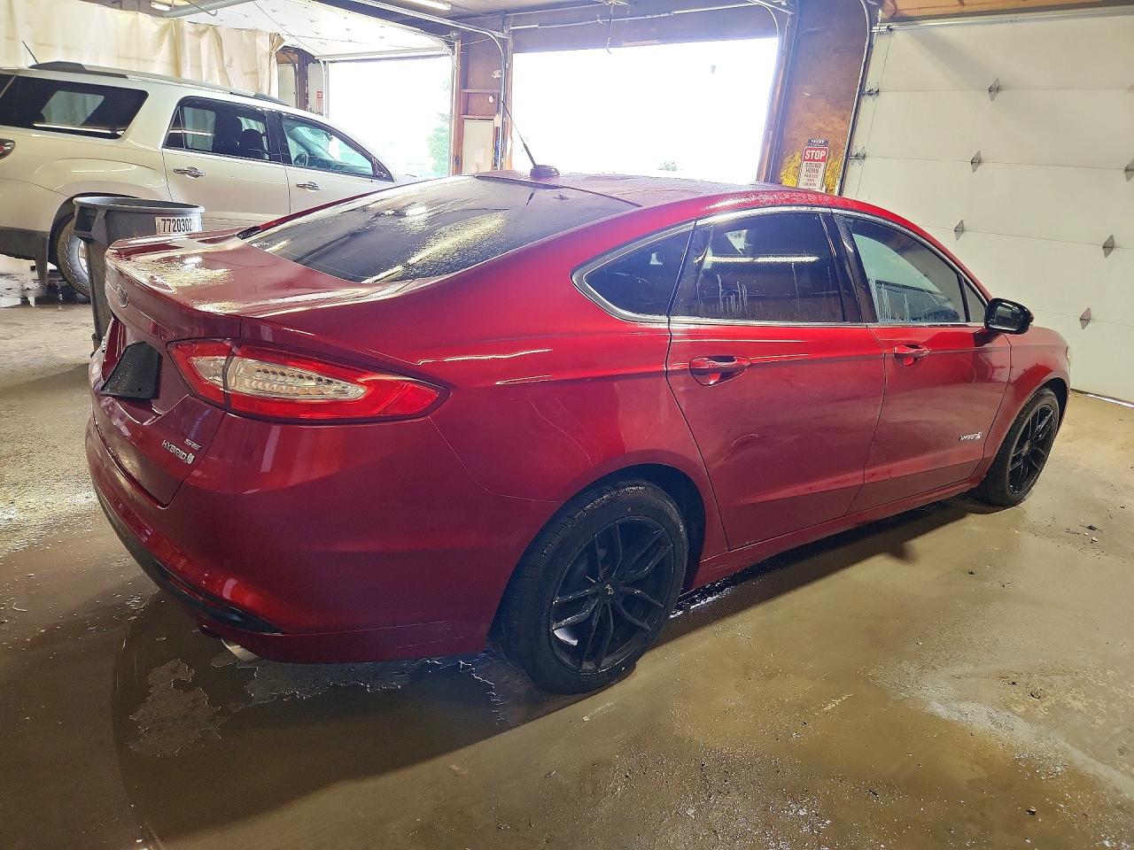 2014 Ford Fusion Se Hybrid Red vin: 3FA6P0LU9ER163733