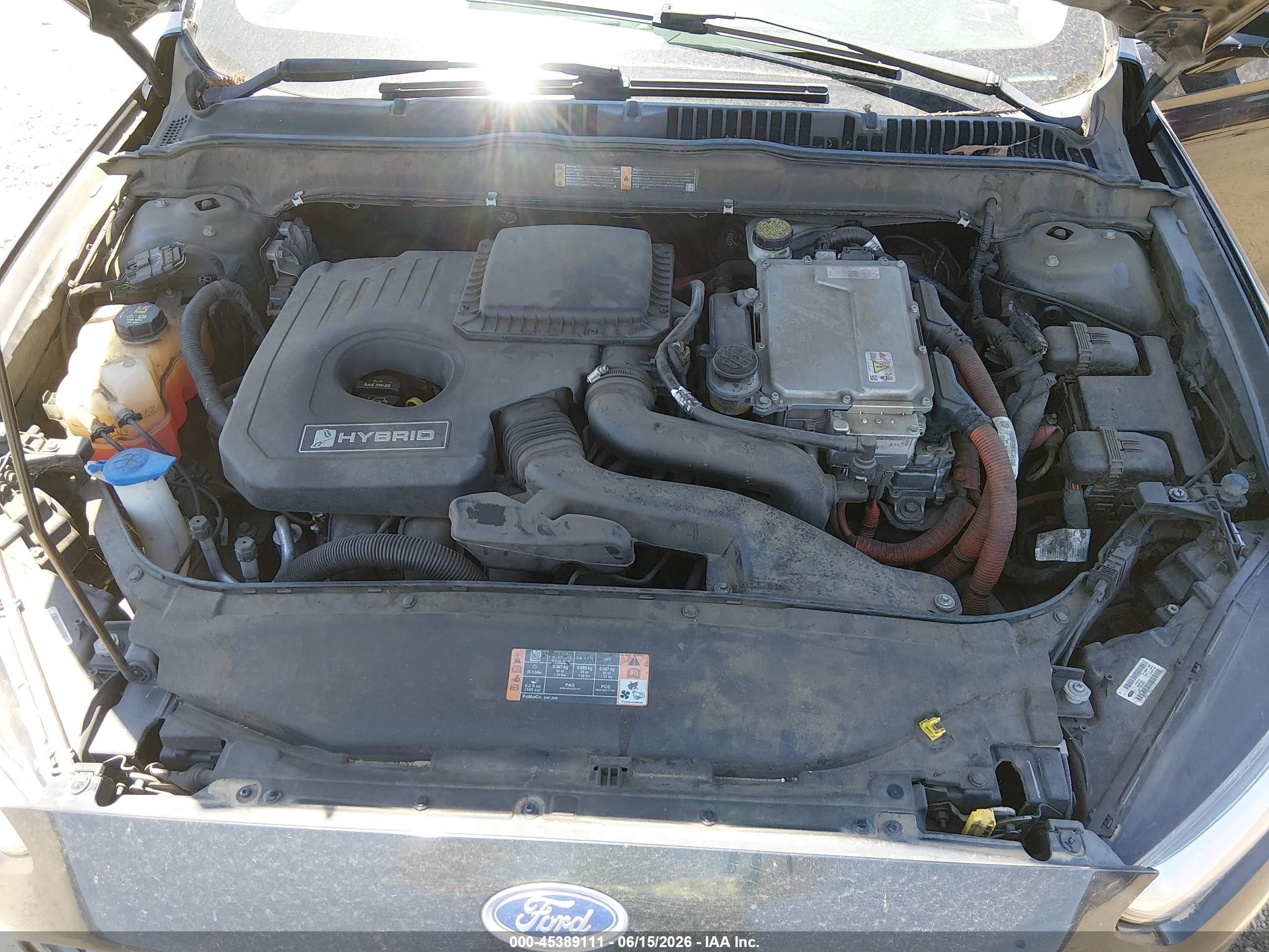 2014 Ford Fusion Hybrid Se Черный vin: 3FA6P0LU9ER271978
