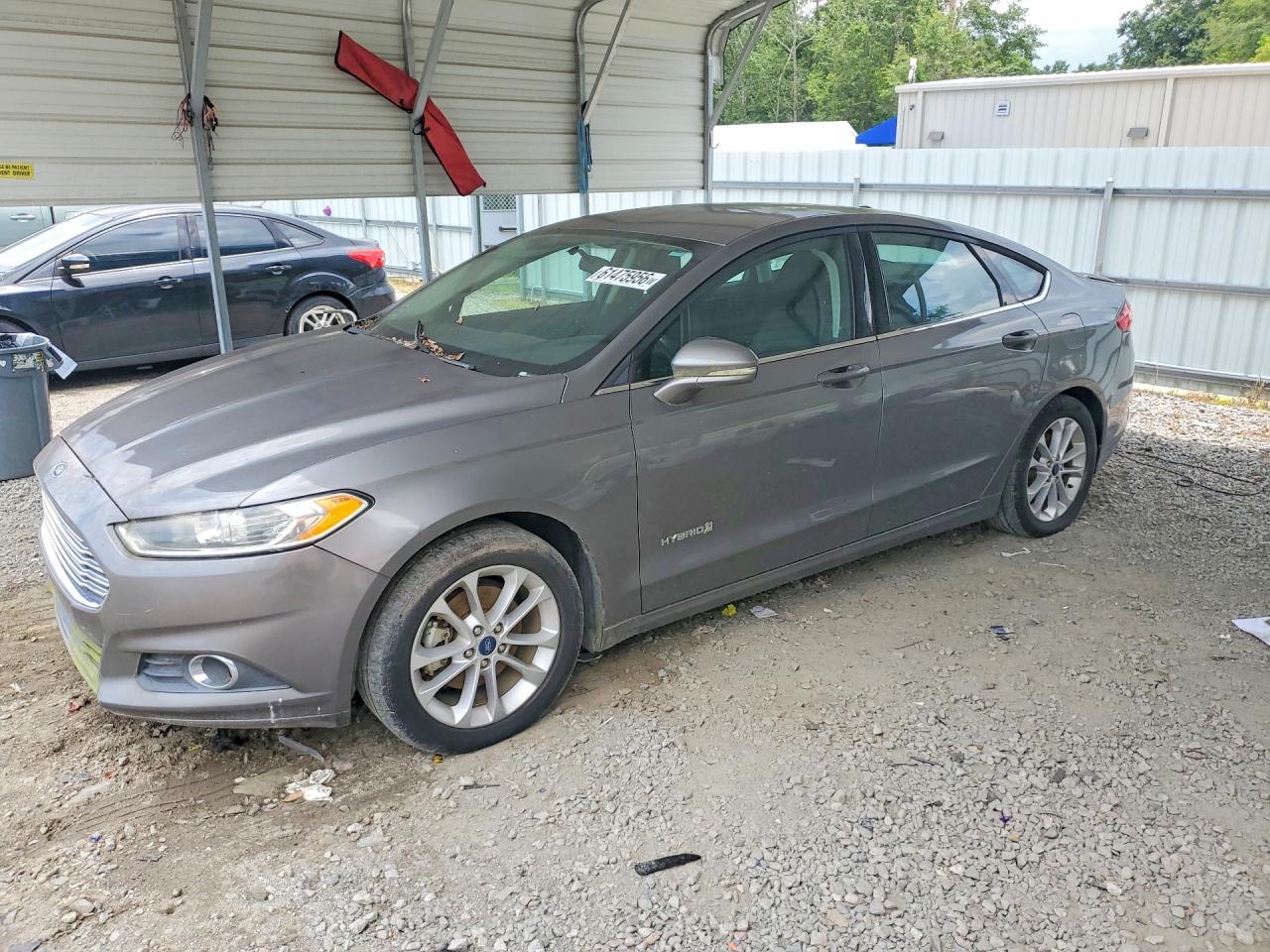 2014 Ford Fusion Se Hybrid Gray vin: 3FA6P0LU9ER274699