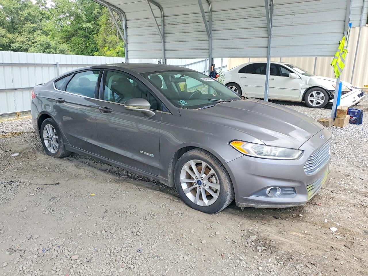 2014 Ford Fusion Se Hybrid Серый vin: 3FA6P0LU9ER274699