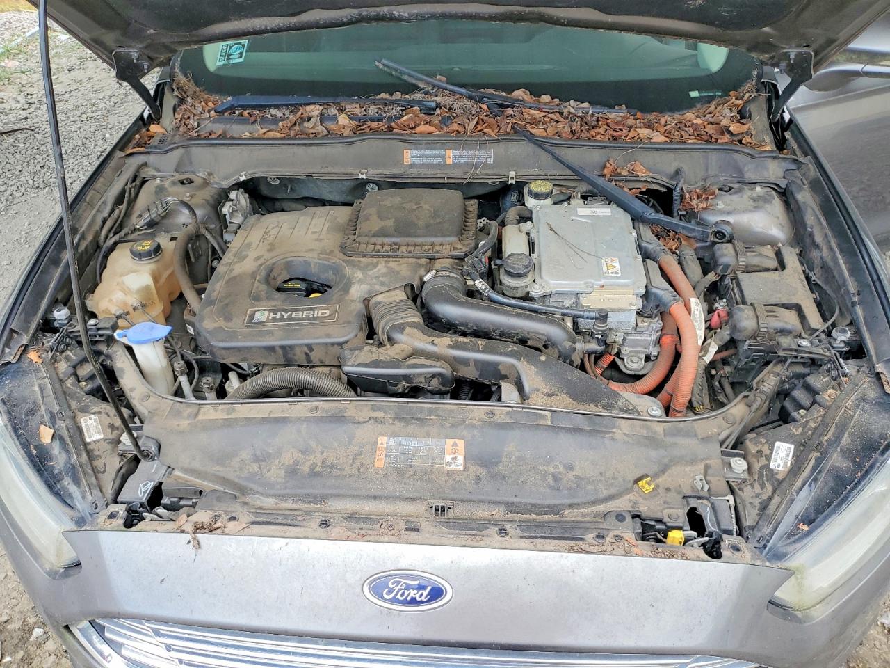 2014 Ford Fusion Se Hybrid Серый vin: 3FA6P0LU9ER274699