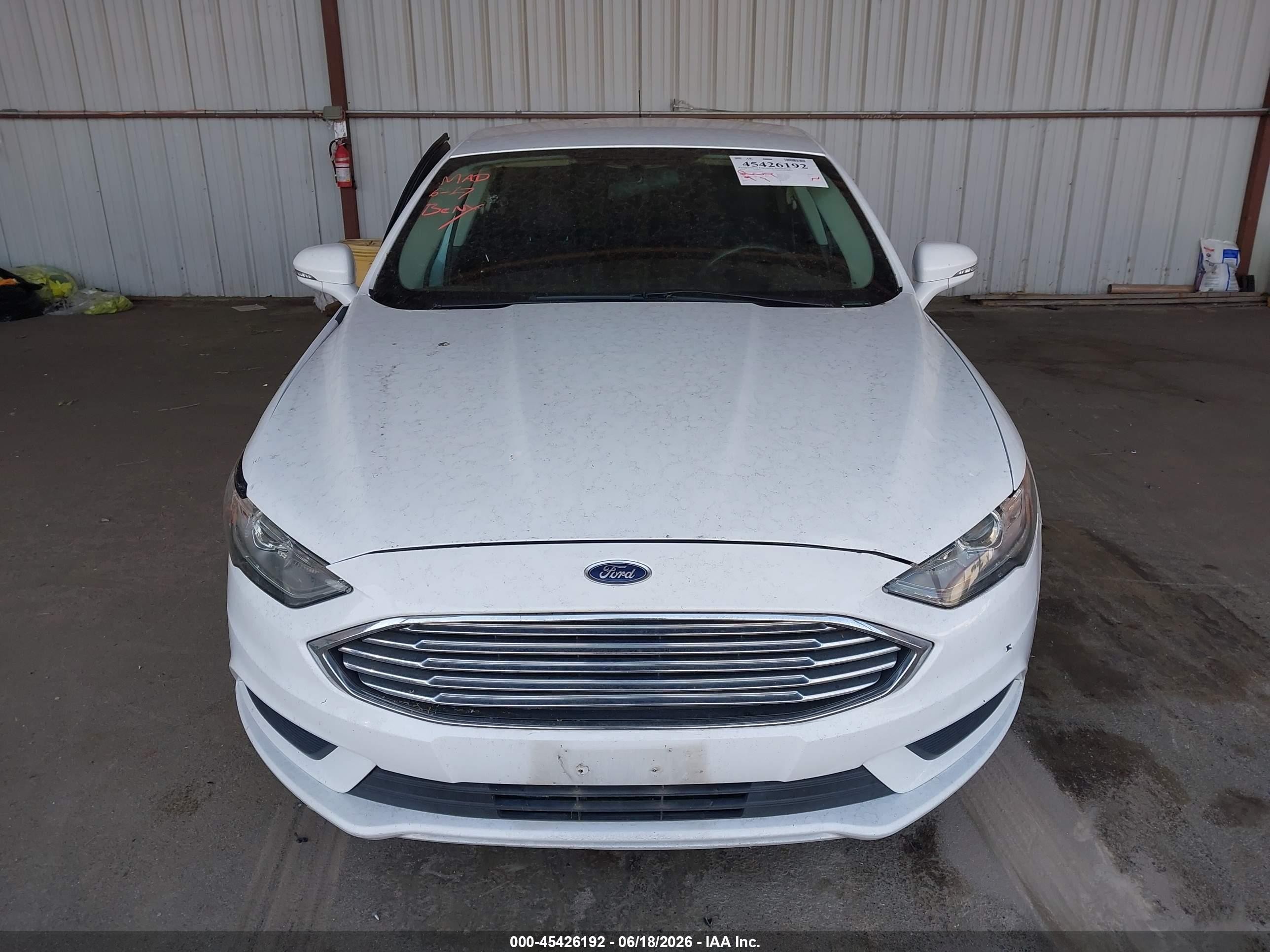 2014 Ford Fusion Hybrid Se White vin: 3FA6P0LU9ER283855