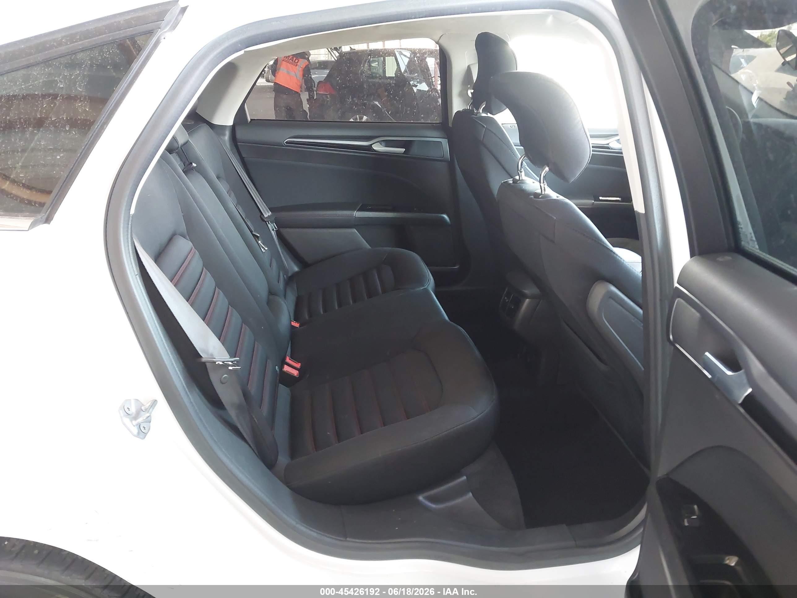 2014 Ford Fusion Hybrid Se White vin: 3FA6P0LU9ER283855
