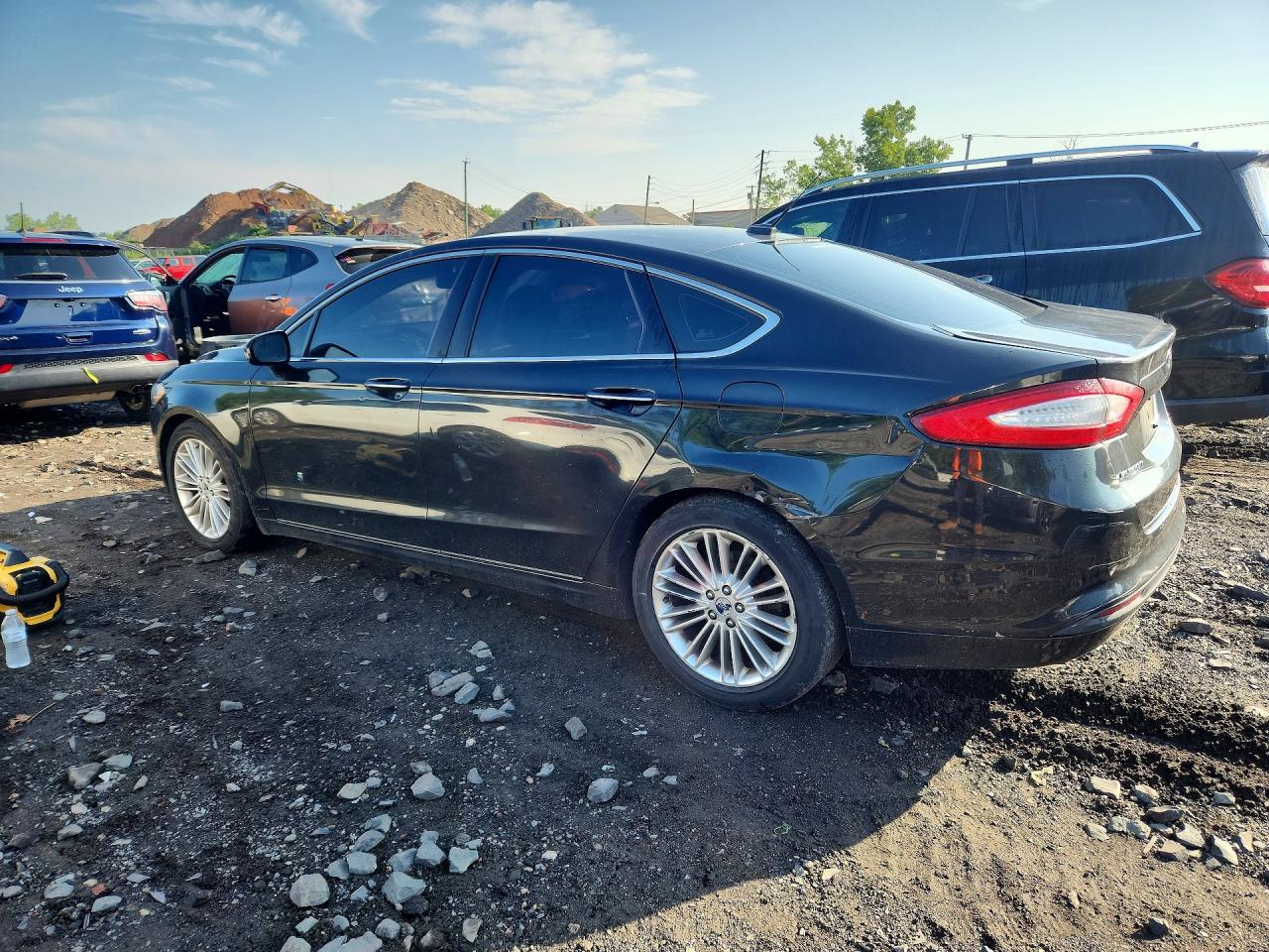 2014 Ford Fusion Se Hybrid Black vin: 3FA6P0LU9ER334920