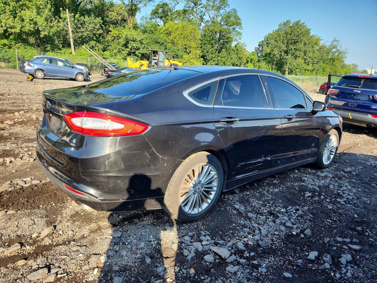 2014 Ford Fusion Se Hybrid Black vin: 3FA6P0LU9ER334920