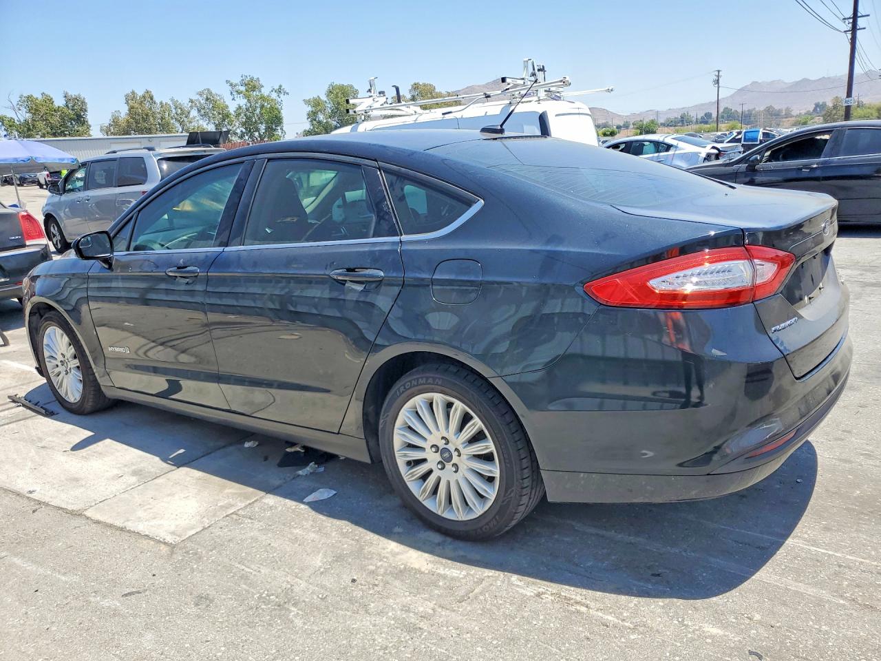 2014 Ford Fusion Se Hybrid Black vin: 3FA6P0LU9ER378089