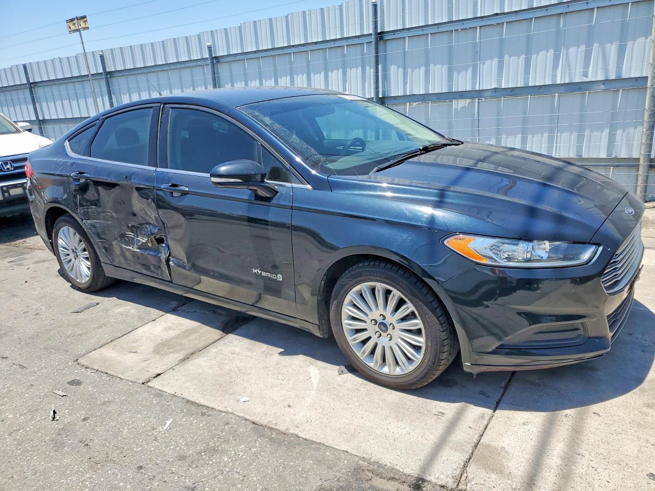 2014 Ford Fusion Se Hybrid Black vin: 3FA6P0LU9ER378089