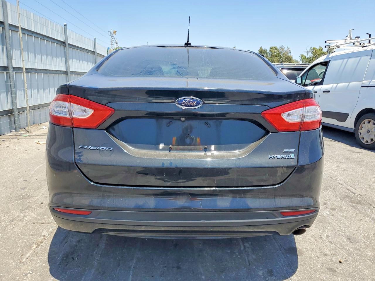 2014 Ford Fusion Se Hybrid Black vin: 3FA6P0LU9ER378089