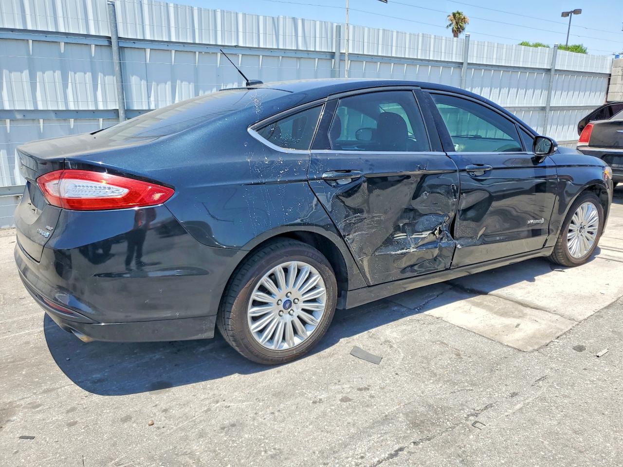 2014 Ford Fusion Se Hybrid Black vin: 3FA6P0LU9ER378089