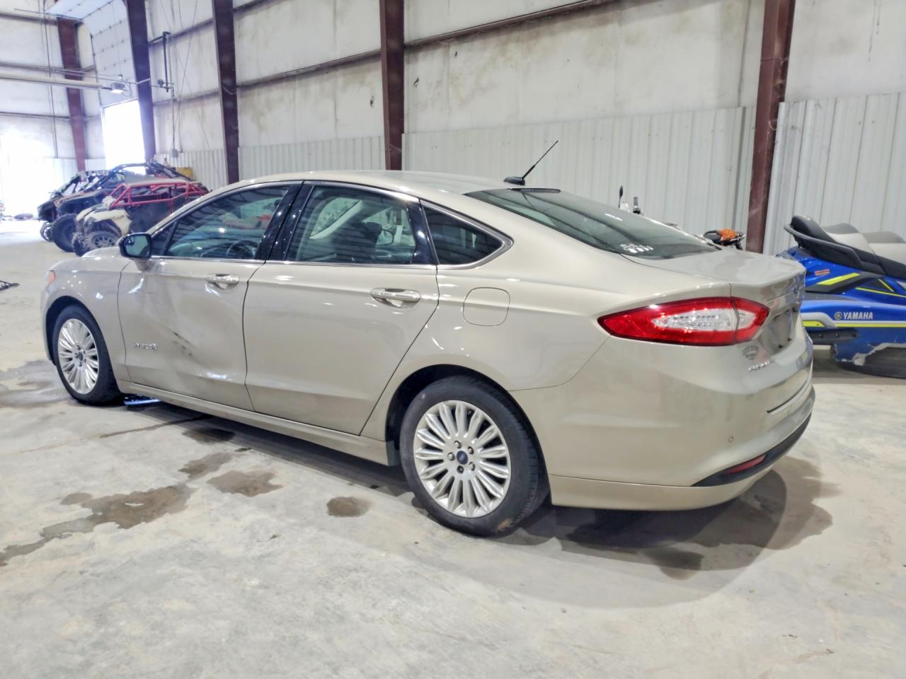 2015 Ford Fusion Se Hybrid Beige vin: 3FA6P0LU9FR125579
