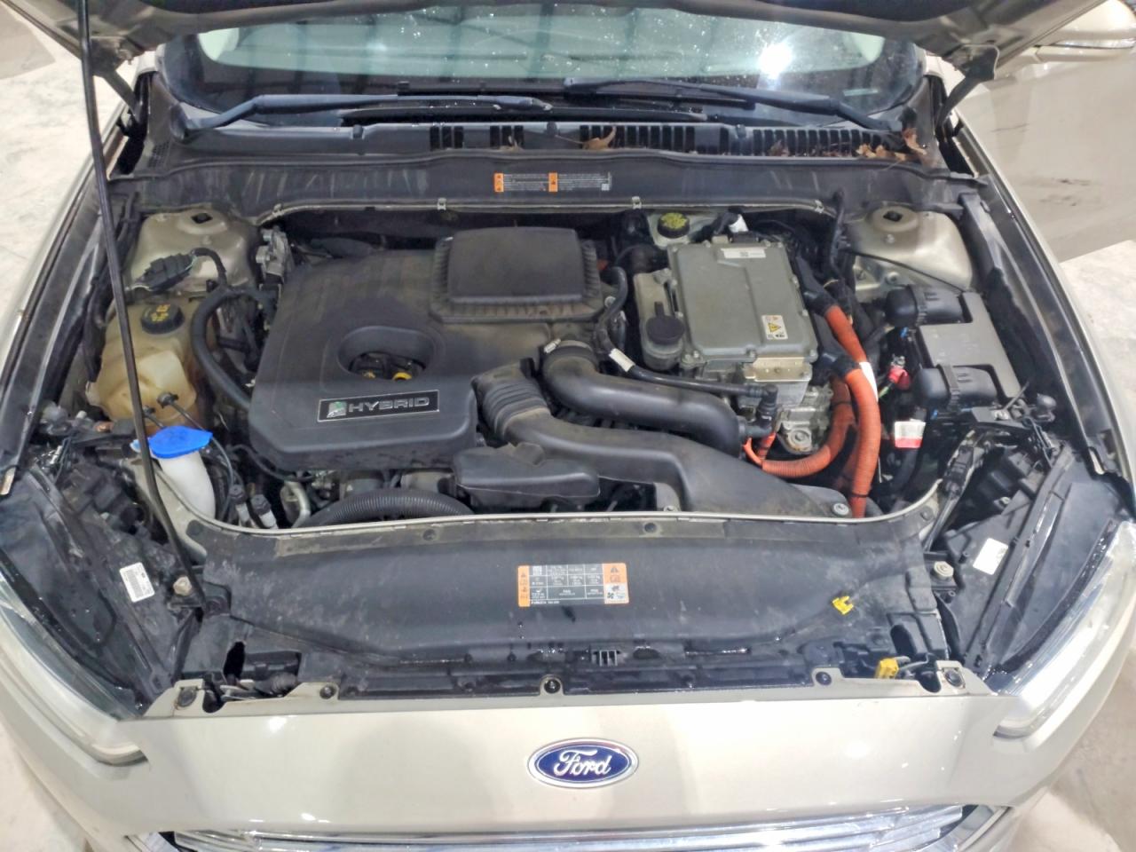 2015 Ford Fusion Se Hybrid Beige vin: 3FA6P0LU9FR125579
