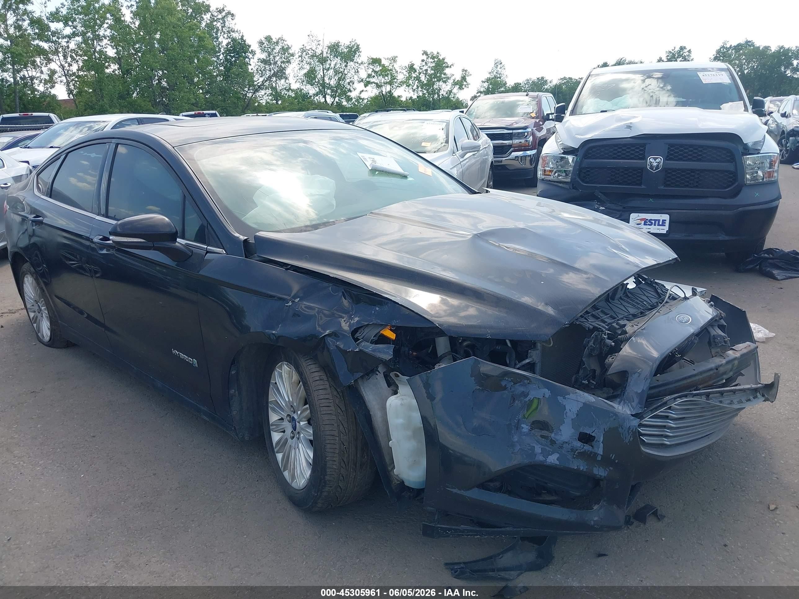 2015 Ford Fusion Hybrid Se Black vin: 3FA6P0LU9FR149378