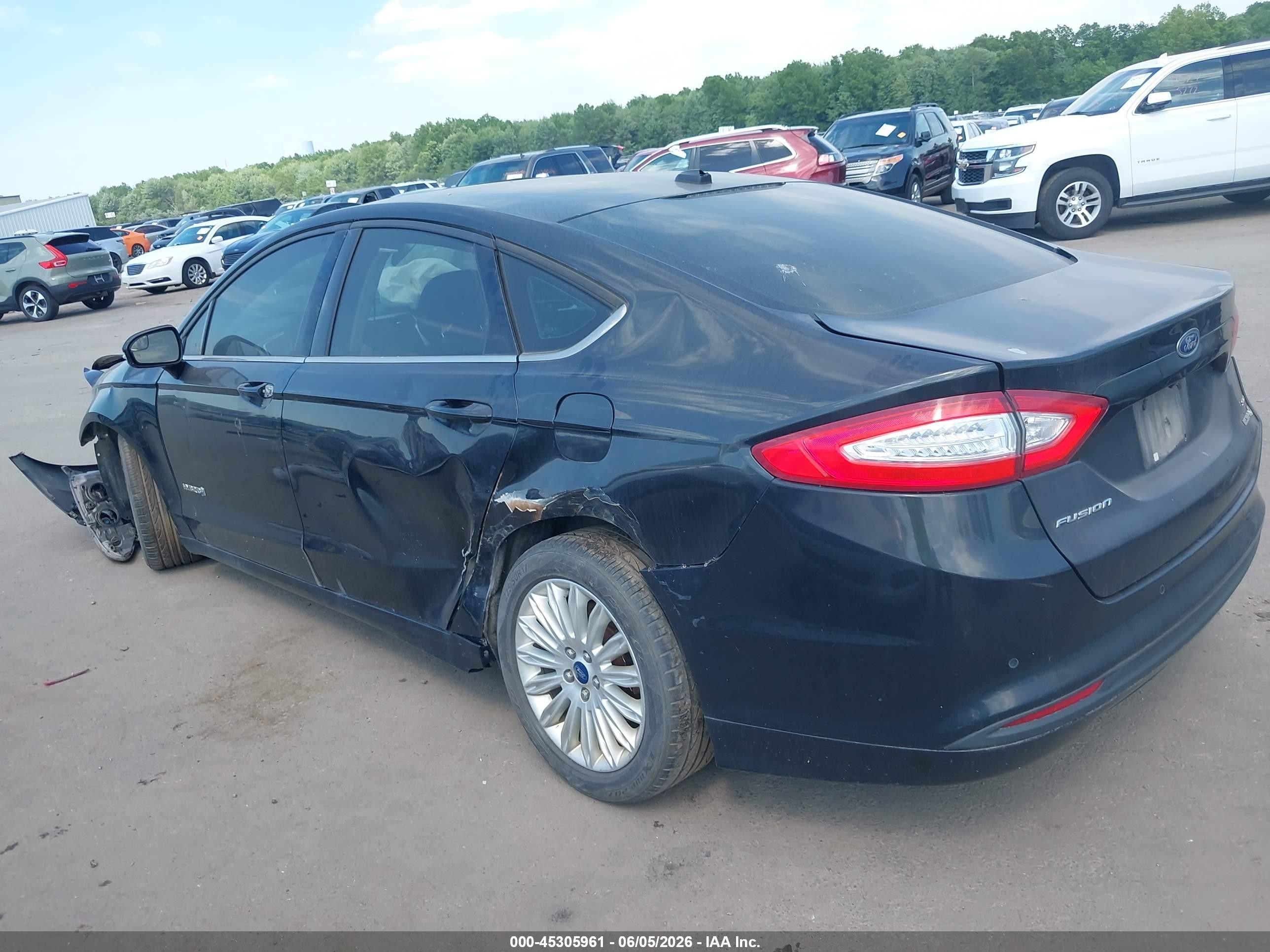 2015 Ford Fusion Hybrid Se Black vin: 3FA6P0LU9FR149378