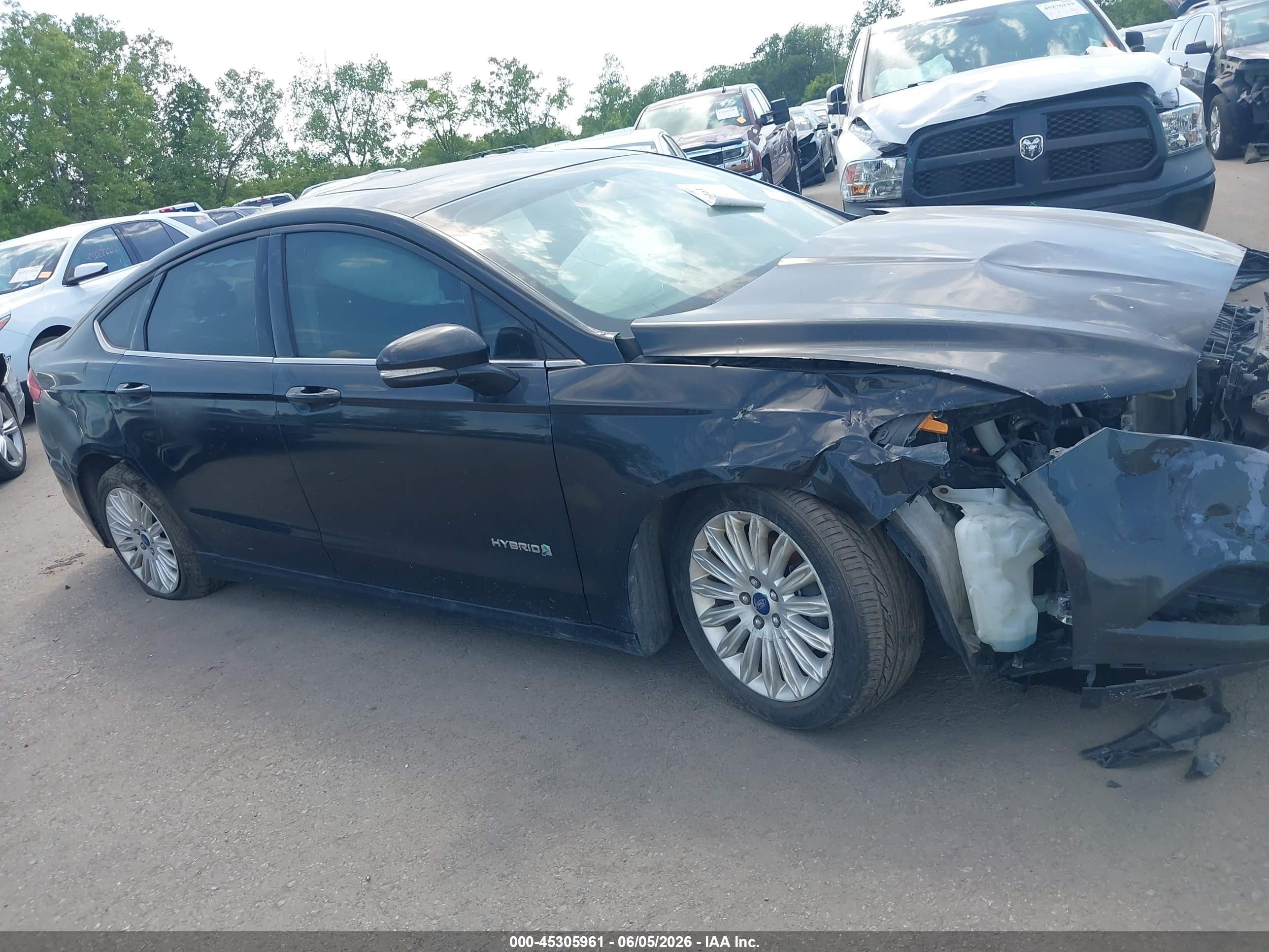 2015 Ford Fusion Hybrid Se Black vin: 3FA6P0LU9FR149378